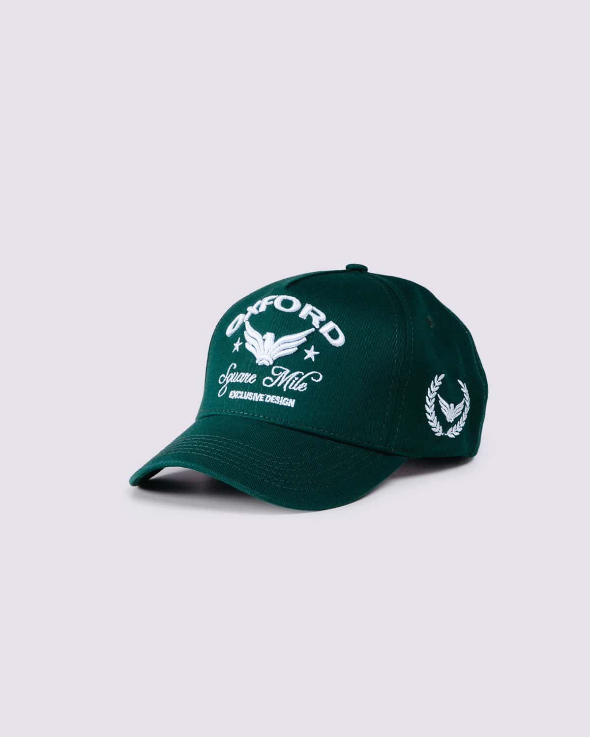 Gorra verde bordado frontal