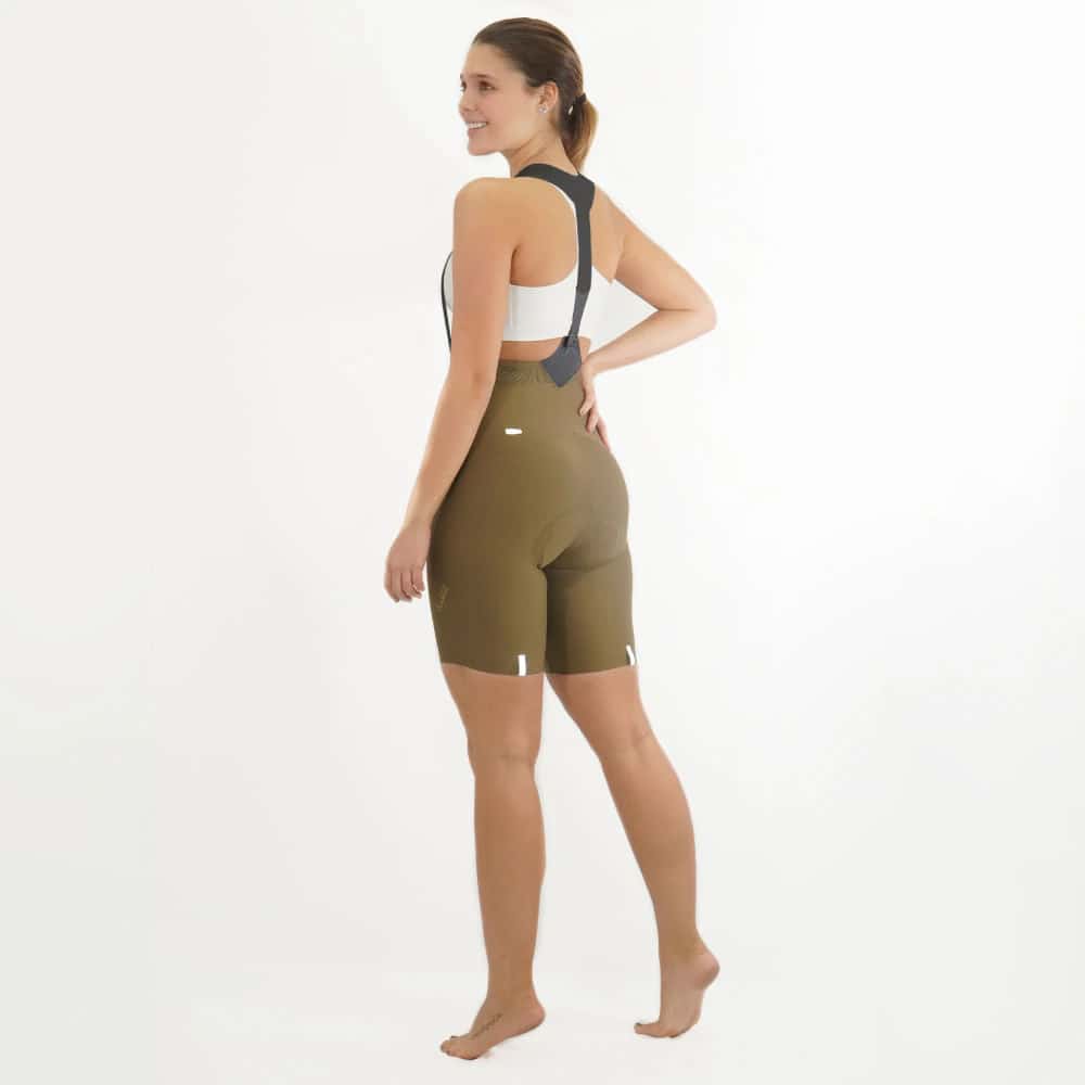PANTALONETA CICLISMO TOSCANA 2.0 OLIVA PARA MUJER - miniatura 2