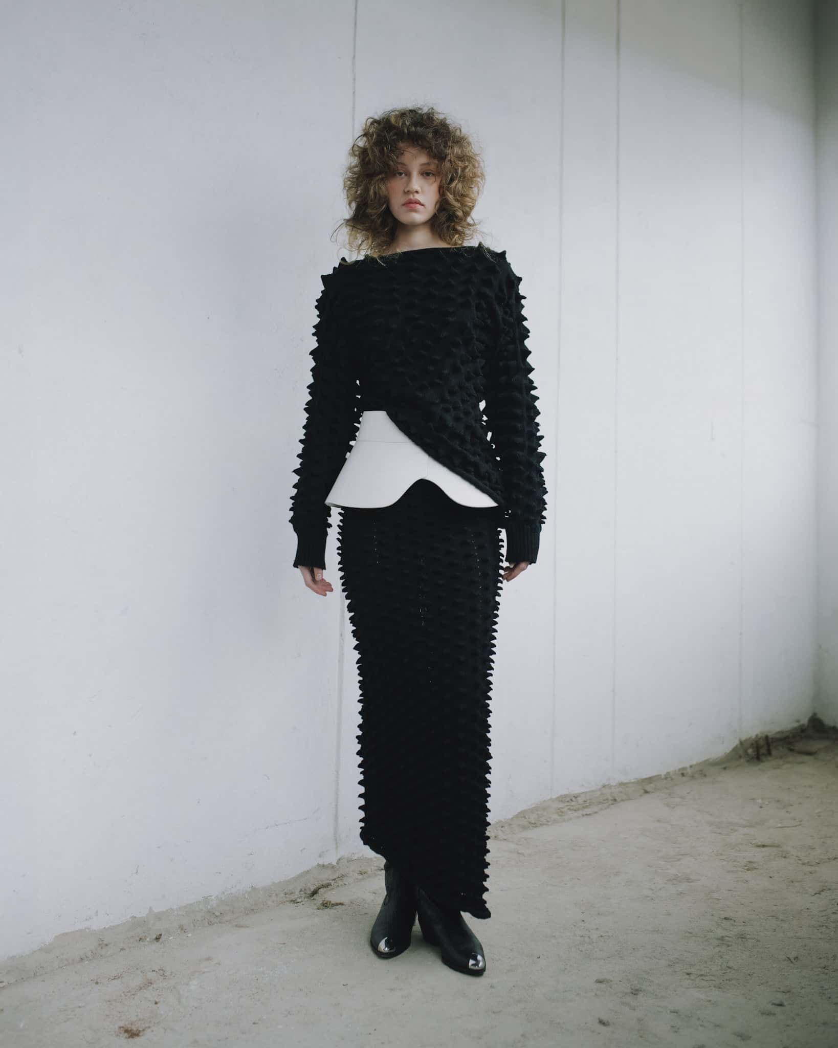 WOVEN PEAK SKIRT DRESS