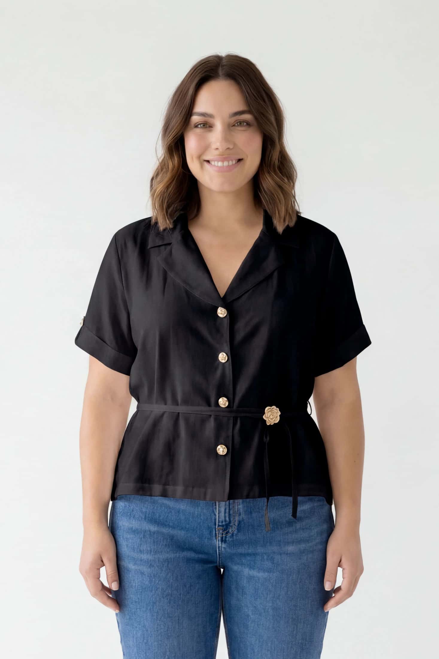 CAMISERA CON CINTURON PARA MUJER 1142678 - miniatura 4