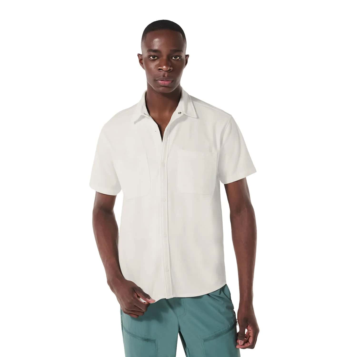 Camisa Manga Corta para Hombre Melt Blanca