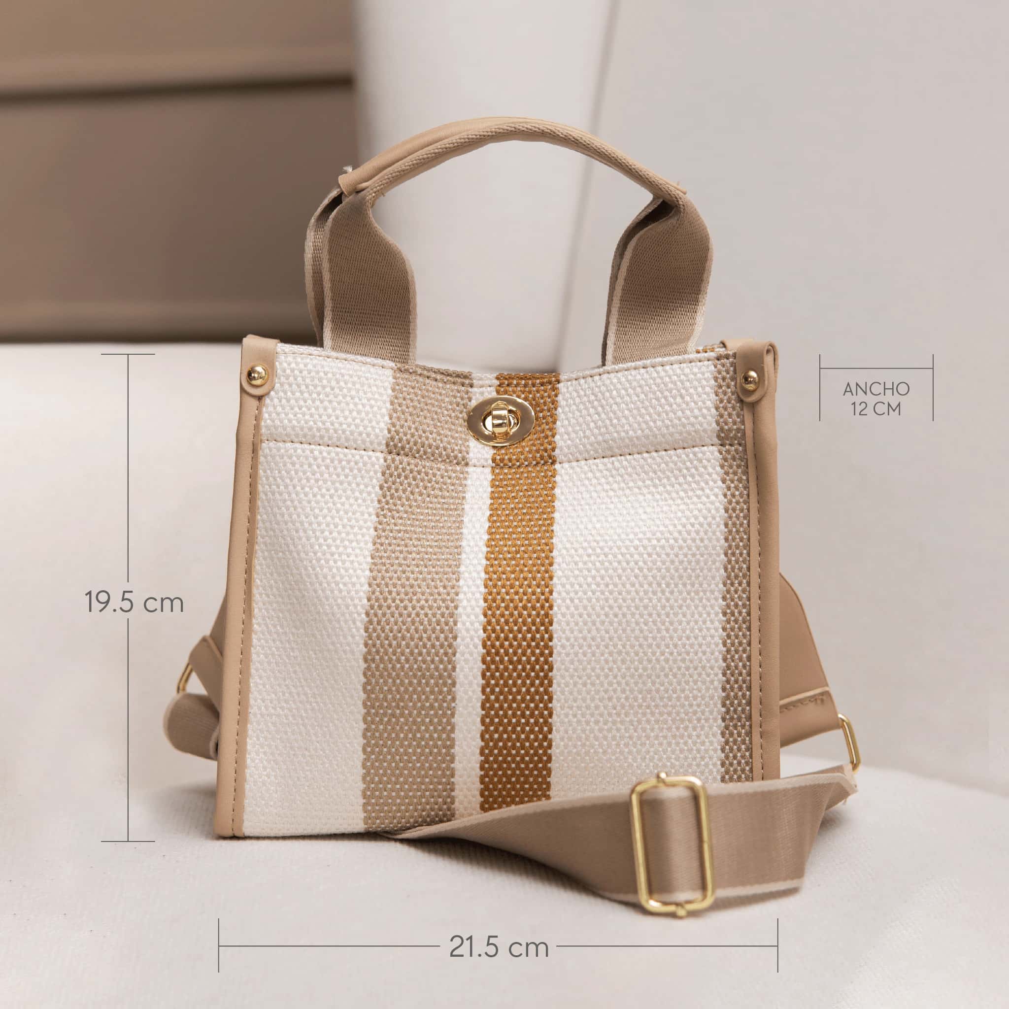 Bolso Canvas Rayas