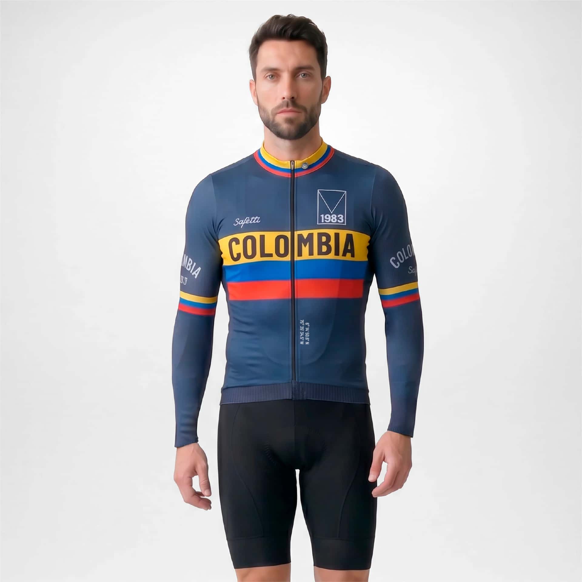 CAMISA CICLISMO MANGA LARGA COLOMBIA VARTA 26 PARA HOMBRE