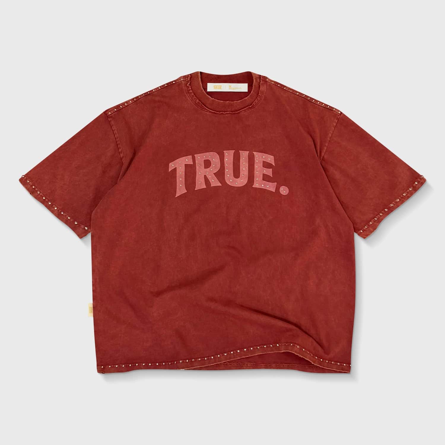 Latino Vintage Boxy Tee - Burgundy