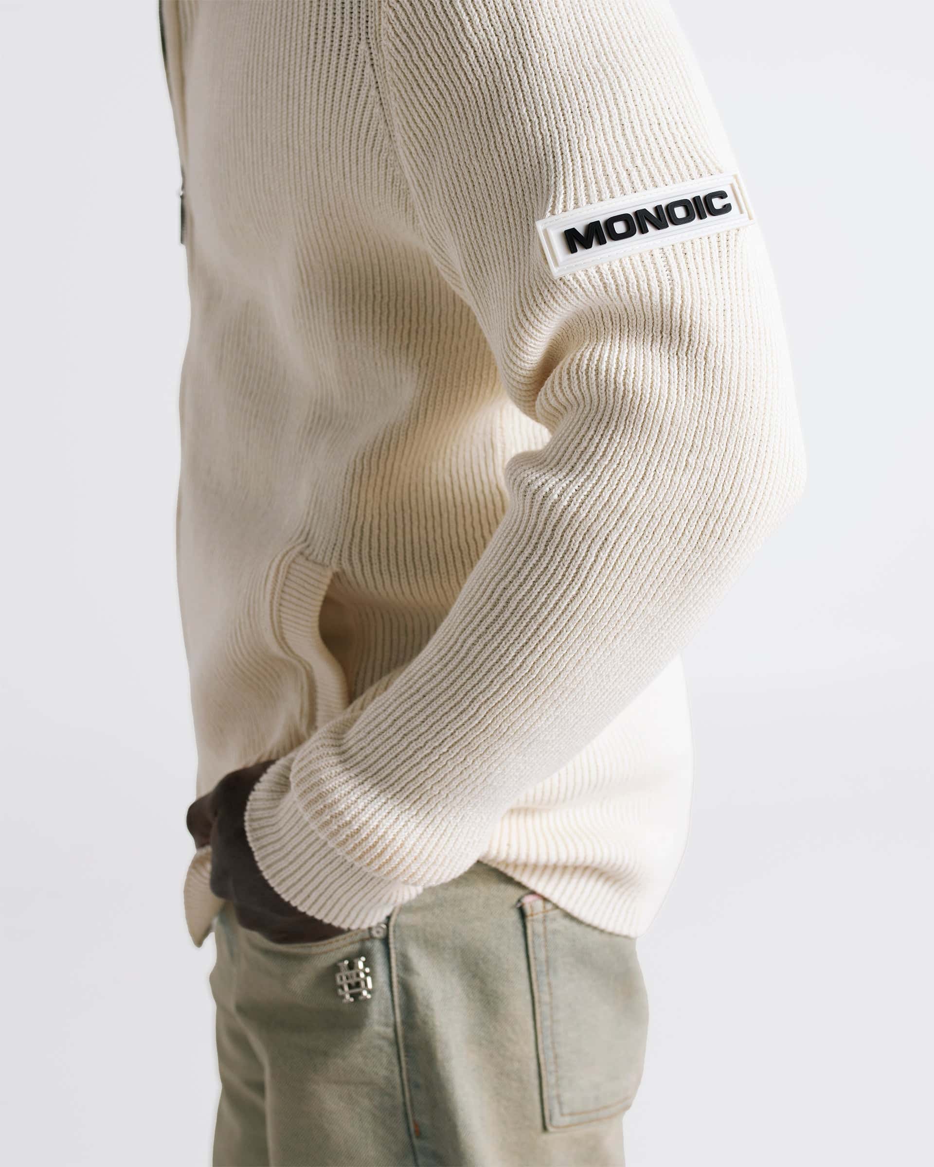 Zip Knit Sweater - Crema - miniatura 6
