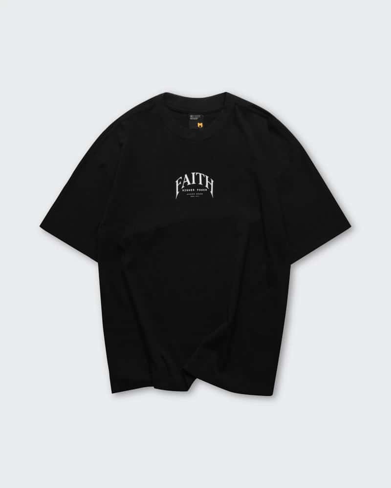 Camiseta Negra Oversize Eternal Faith - miniatura 5