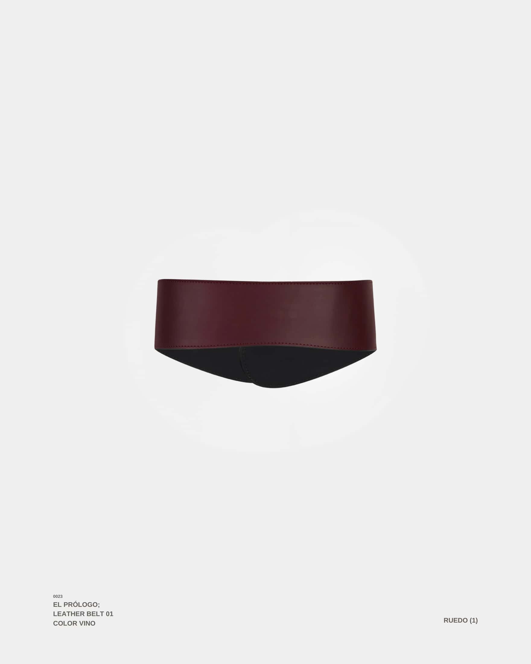 "EL PRÓLOGO" BELT VINO - miniatura 4