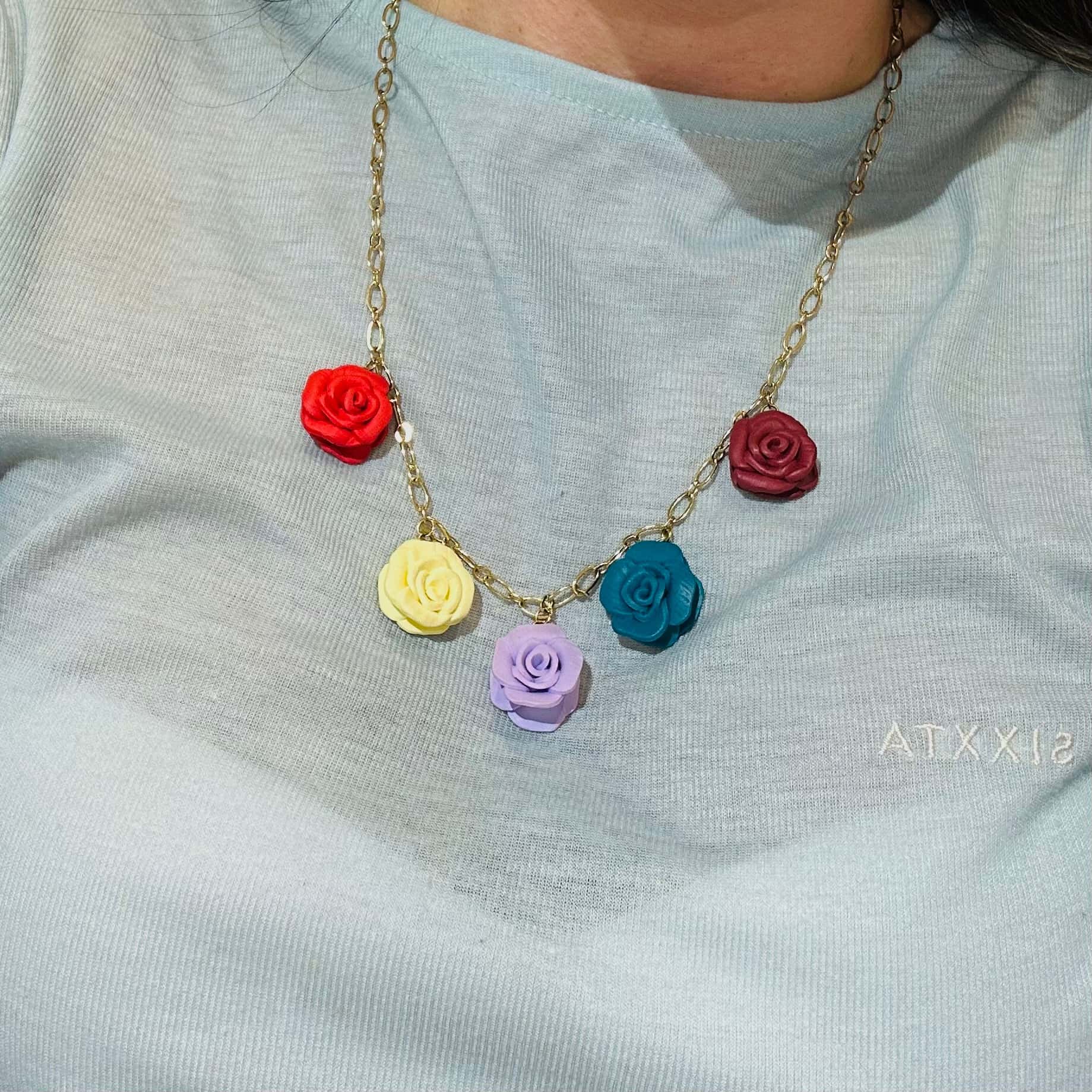 Collar Flora Rosé