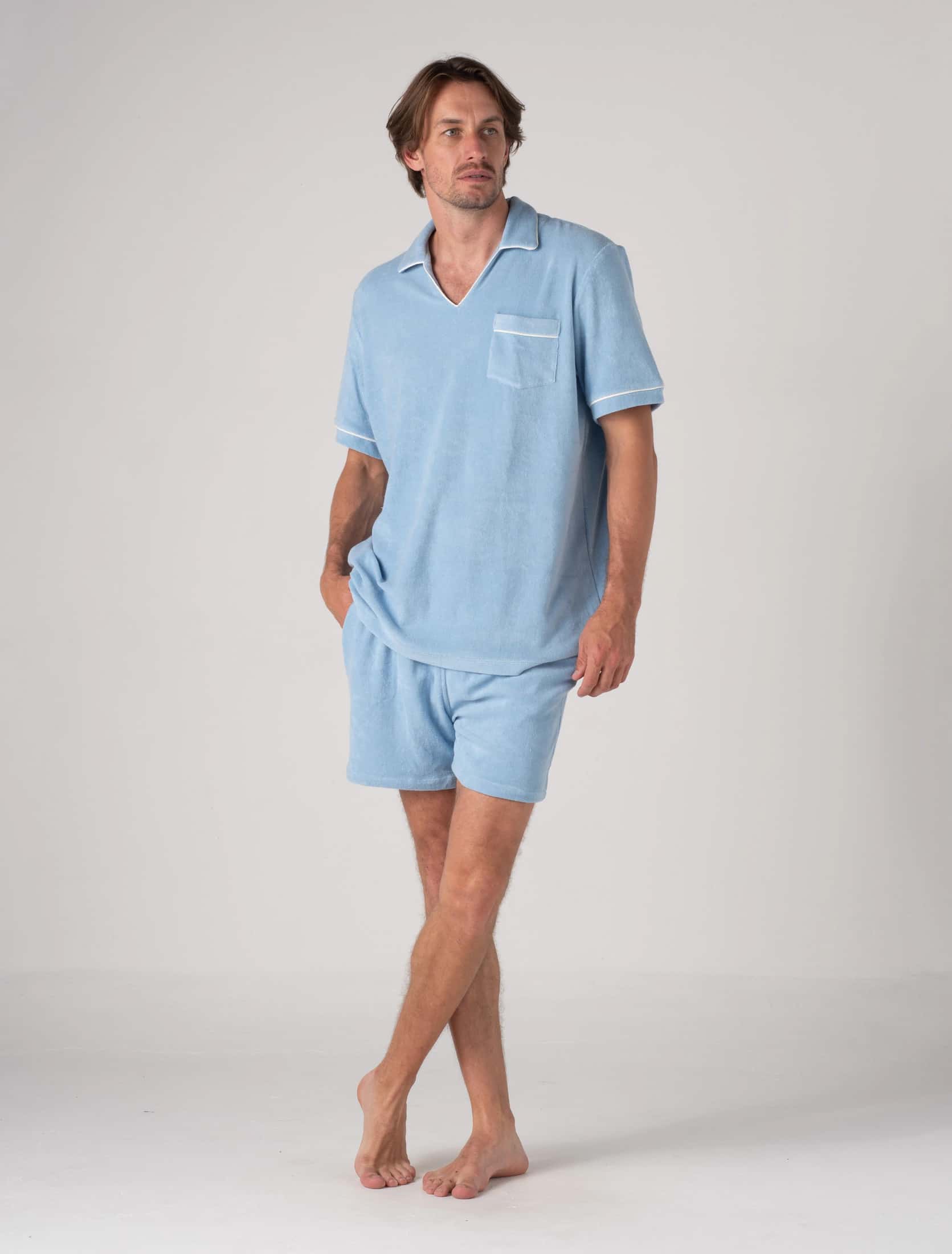 Sicilia Blue Riviera Toweling - miniatura 3