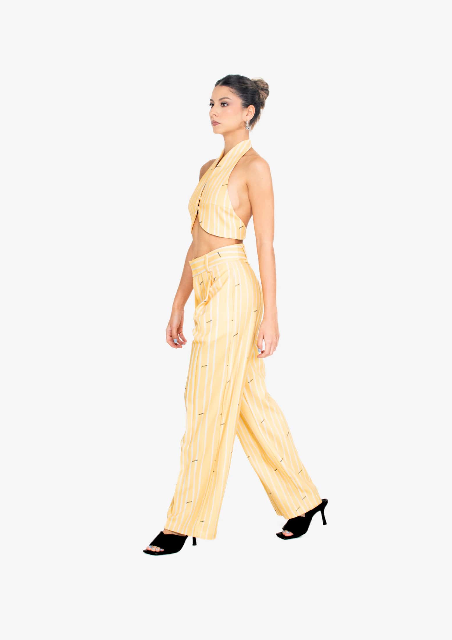 Yellow Stripes Halter top - miniatura 2
