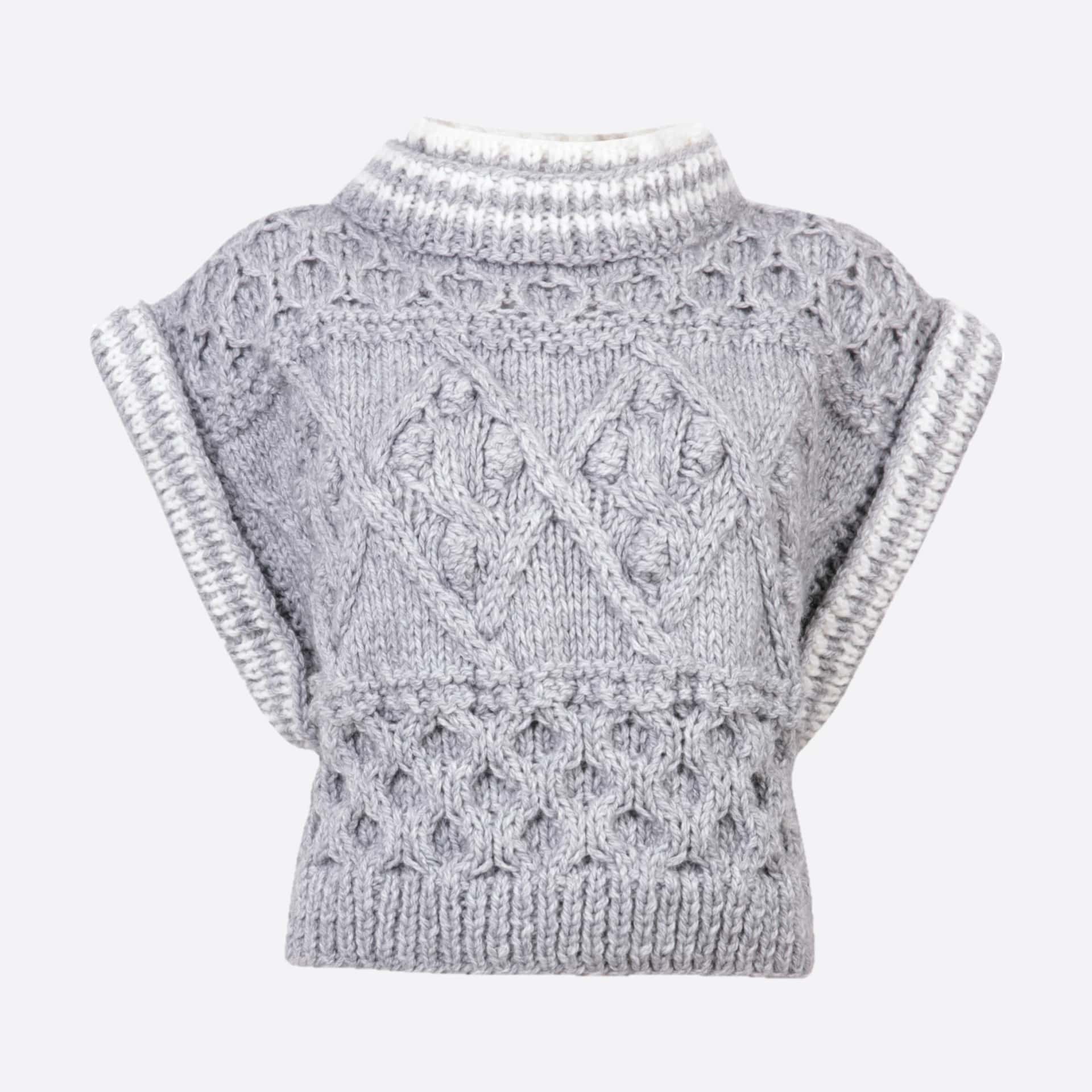 TINA ARMHOLE SLEEVE KNIT SWEATER