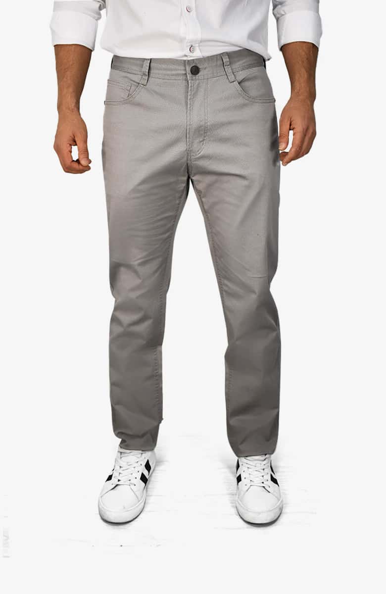 Pantalón Cinco Bolsillos Gris para Hombre