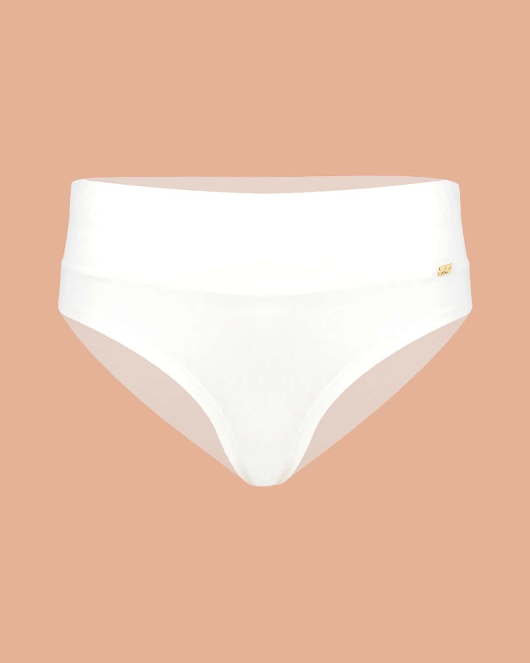 Panty tiro alto en algodón - EVERYDAY MARFIL
