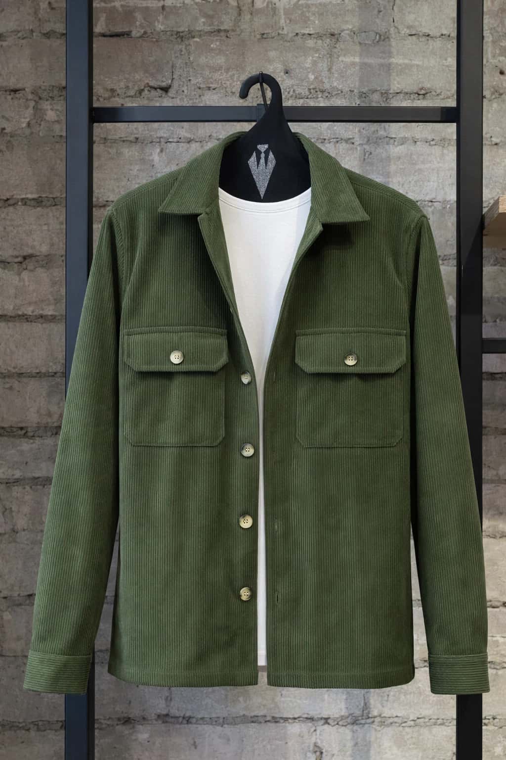 Chaqueta Para Hombre en Corduroy Verde
