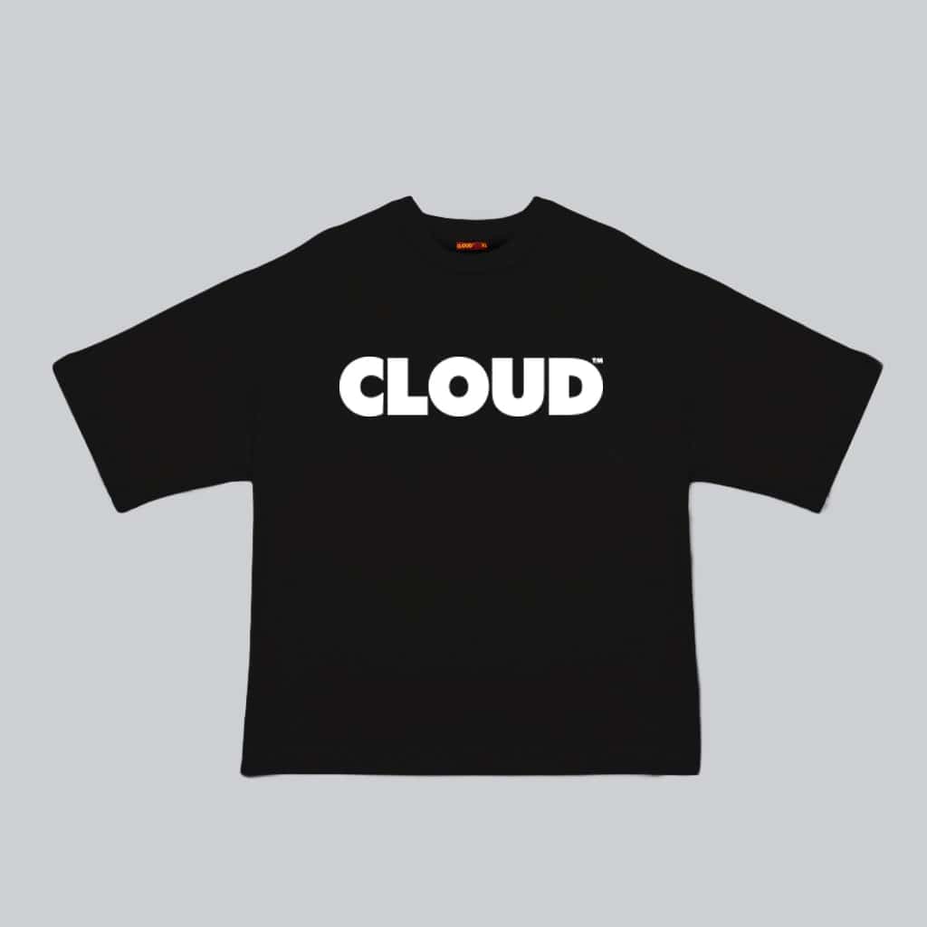 Camiseta BLOCK blanco sobre negro