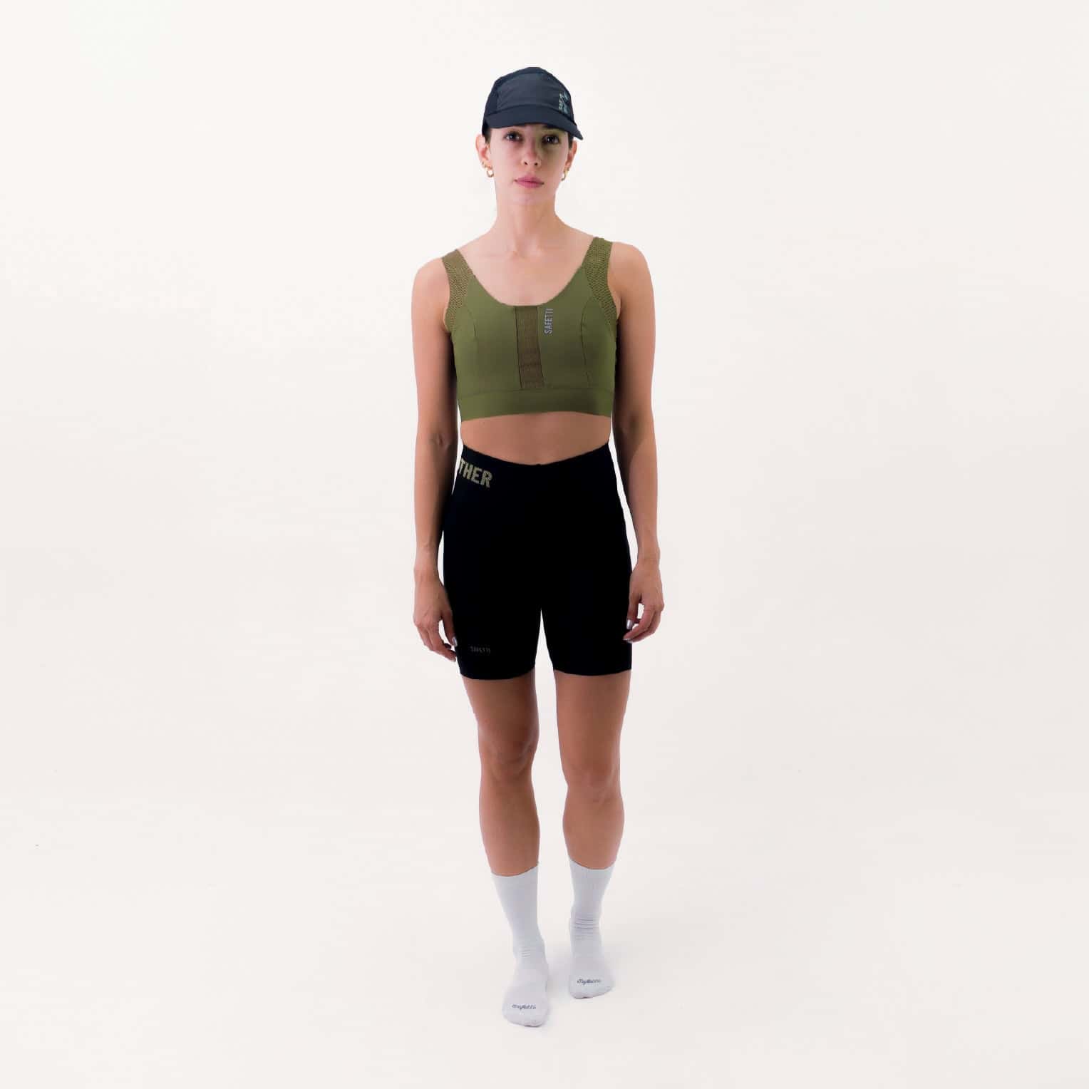 TOP RUNNING SYNK VERDE OLIVA PARA MUJER