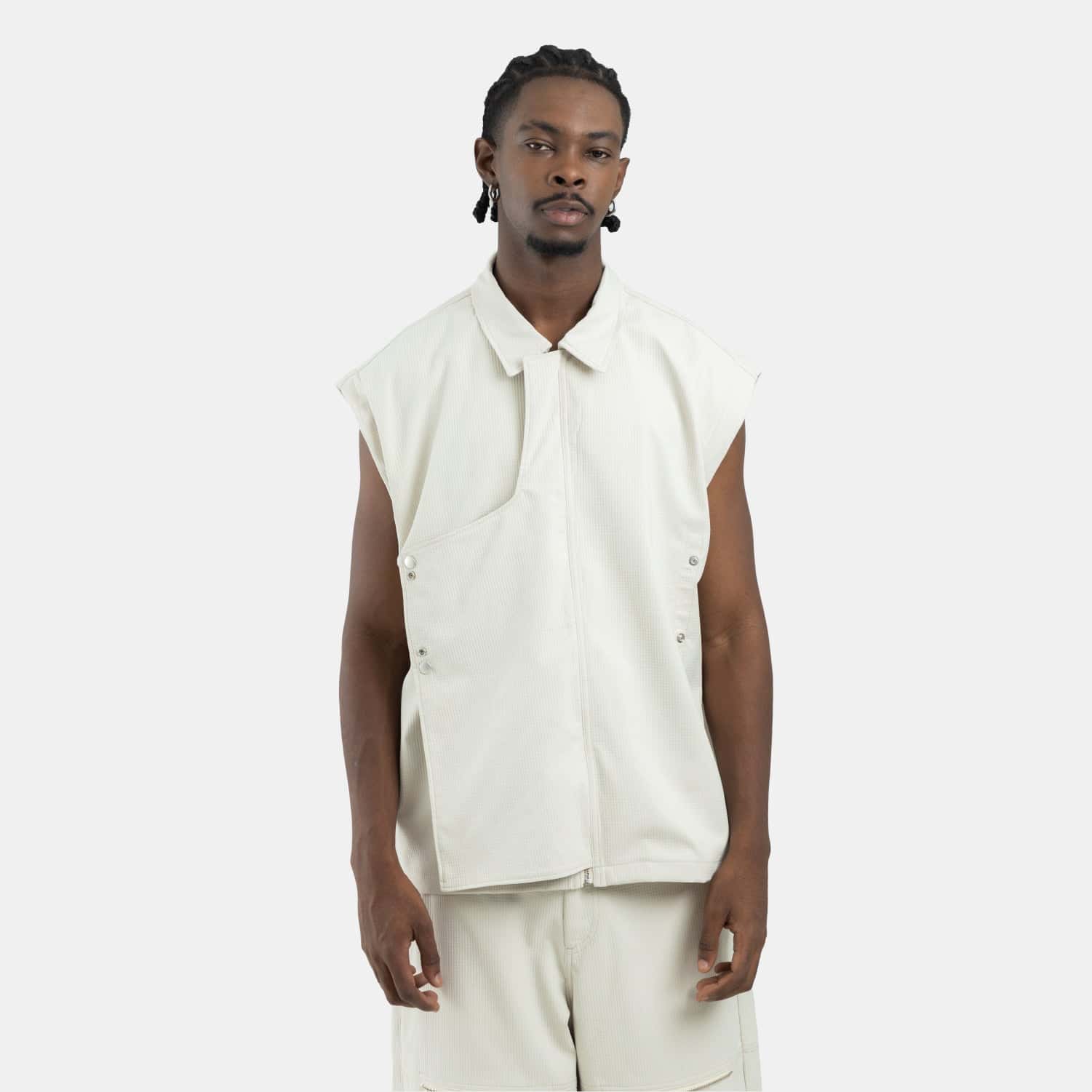 Convertible Utility Jacket Beige