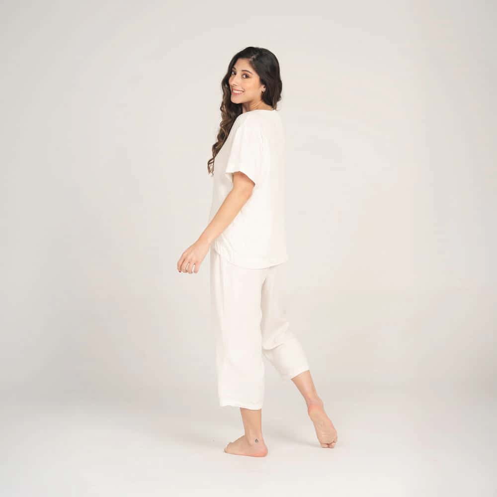 Conjunto Pijama Capri Lino. - miniatura 3