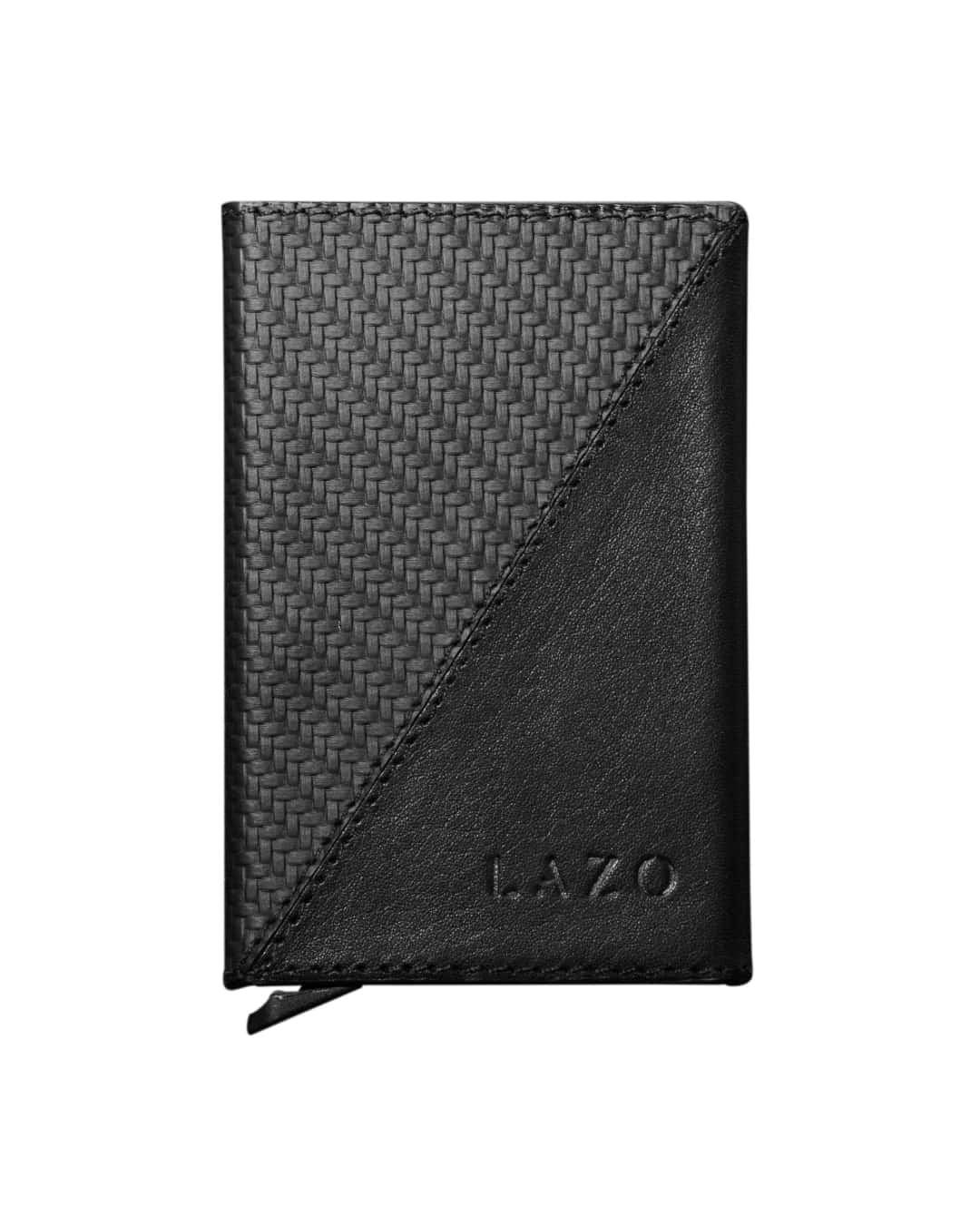 Billetera One Click (Carbono) — Con Grabado de Iniciales