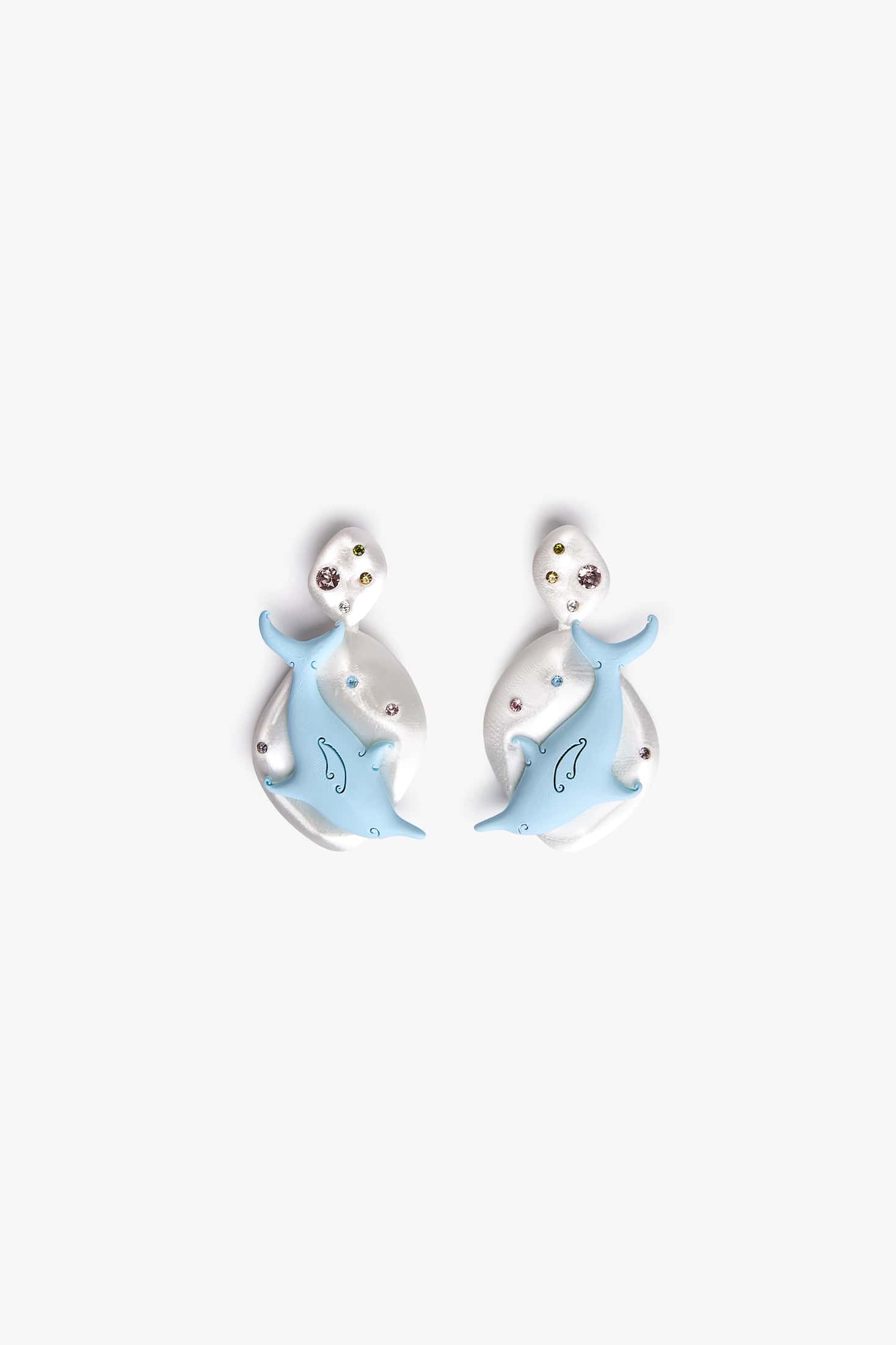 Aretes Delfin Doble