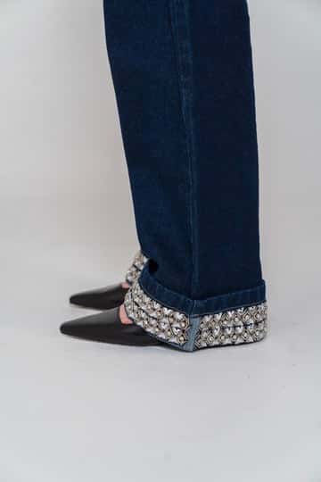 Crystal Embroidered Jeans