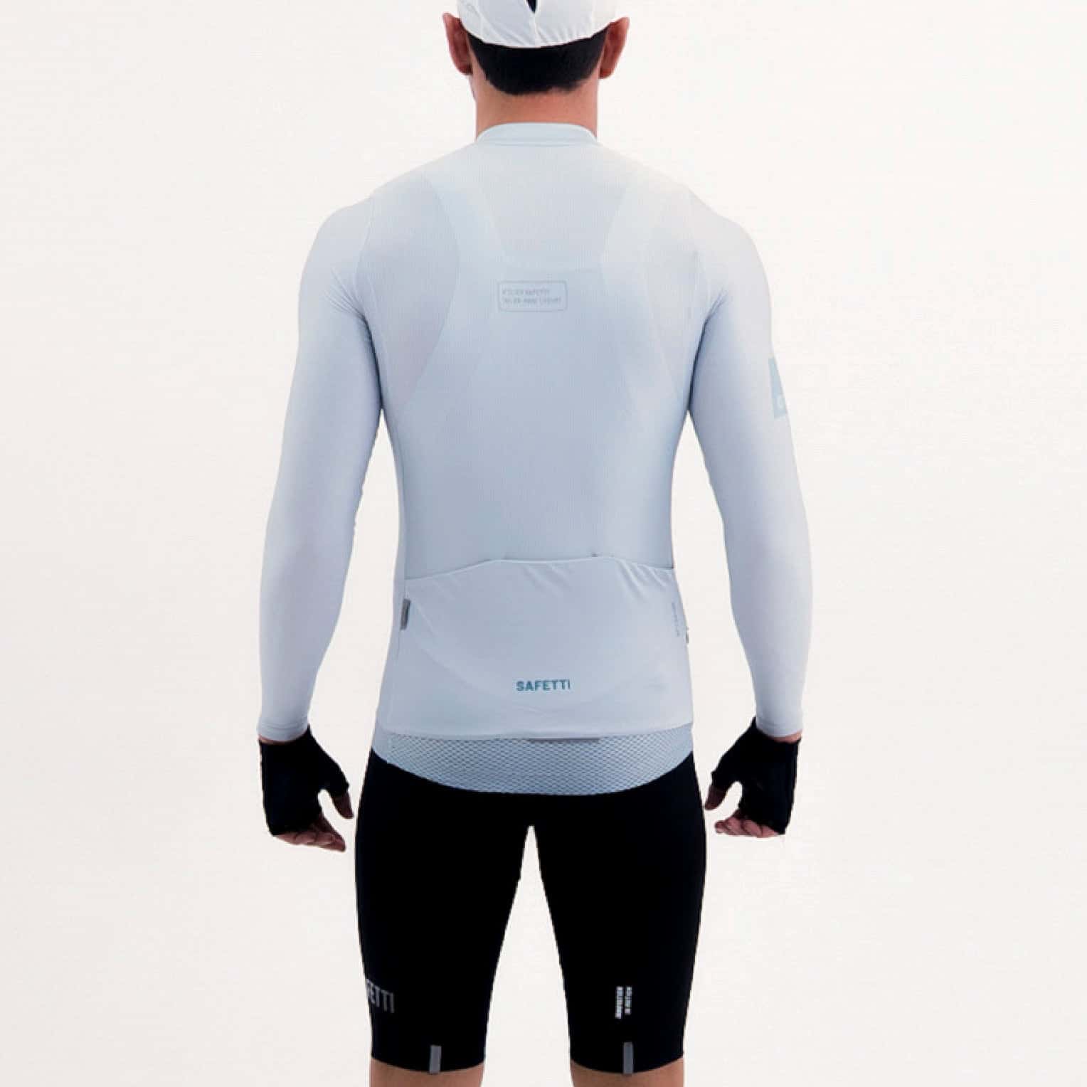 CAMISA CICLISMO MANGA LARGA LATITUDE GRIS PARA HOMBRE - miniatura 4