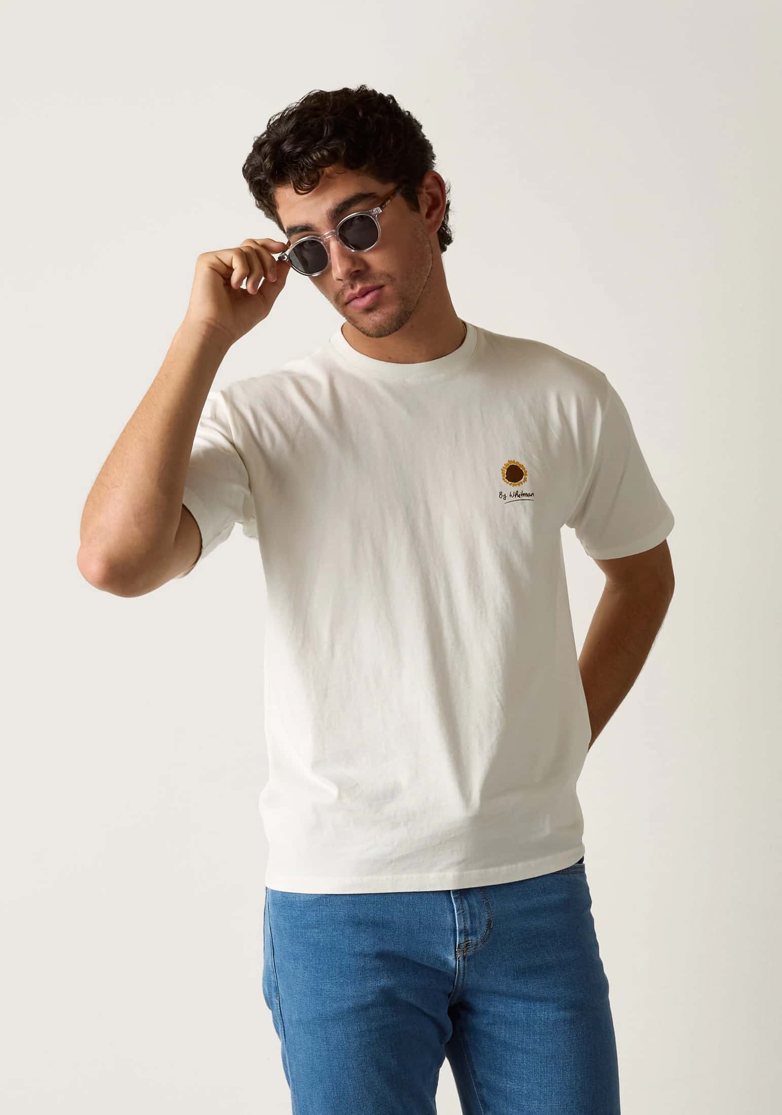 Camiseta H Bogart Estampada Marfil - miniatura 1
