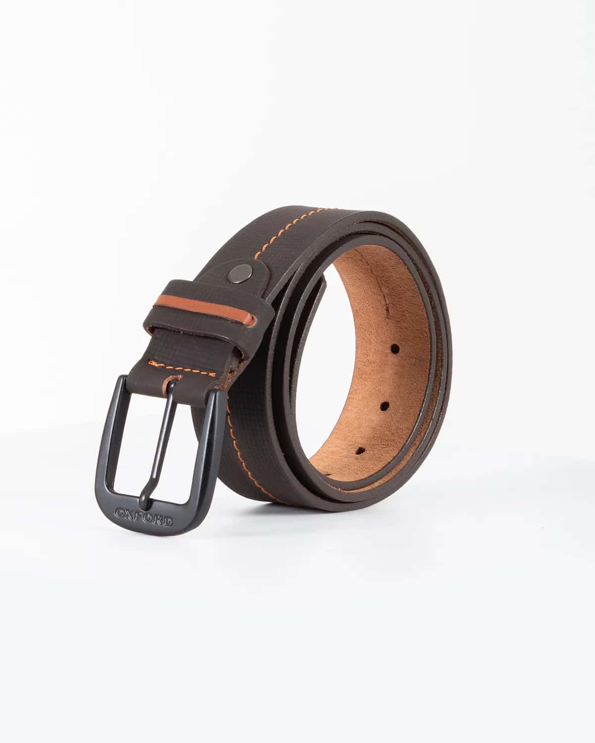 Cinturon cafe para hombre