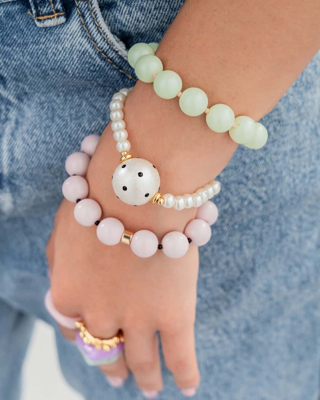 Set X3 Pulseras Multi Dots