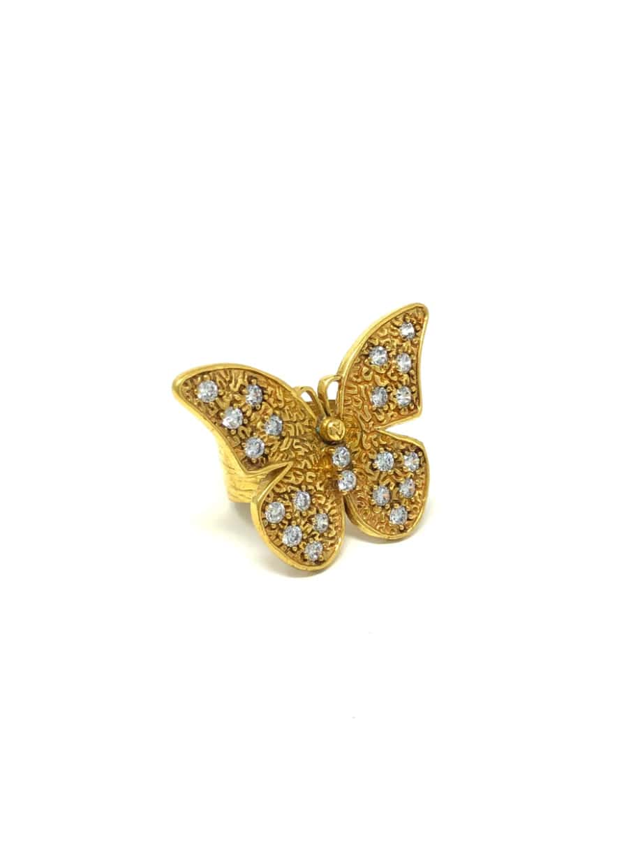 Anillo Mariposa zircón - miniatura 2