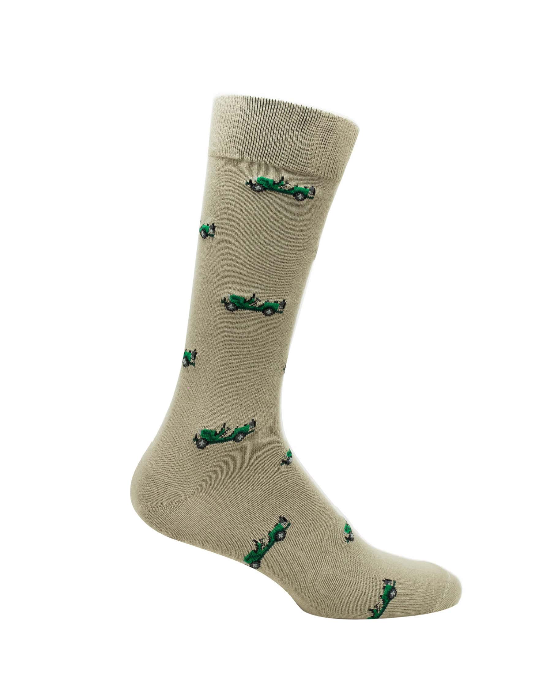 Medias LAZO Beige con Estampado Jeep