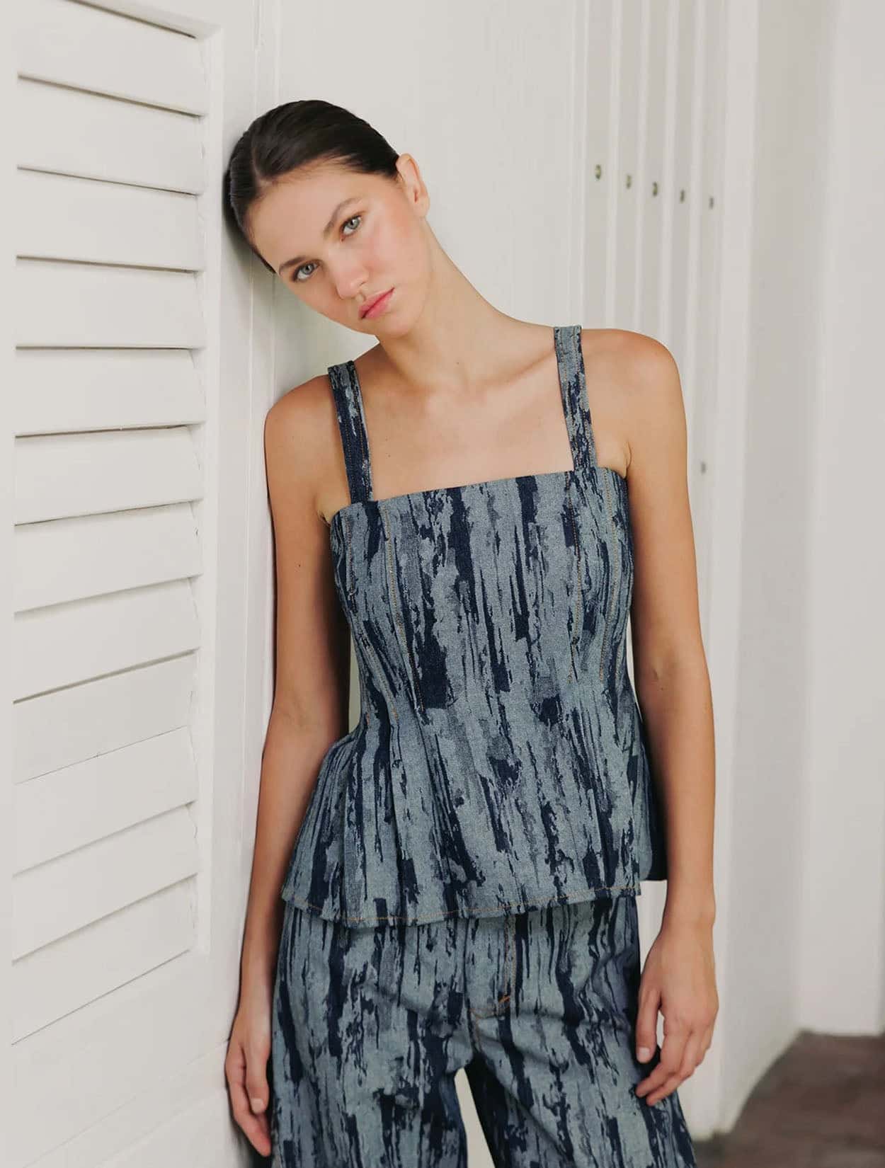 TOP DENIM MANCHAS - miniatura 2