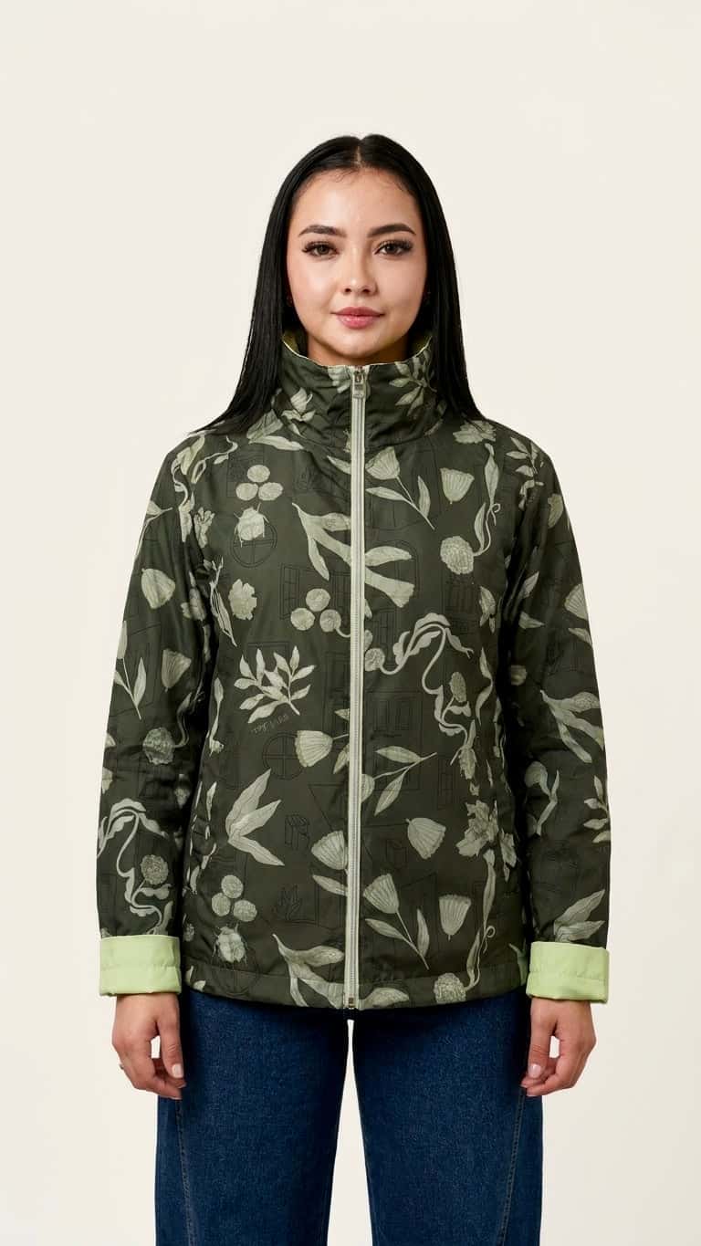 Chaqueta Doble Faz verde