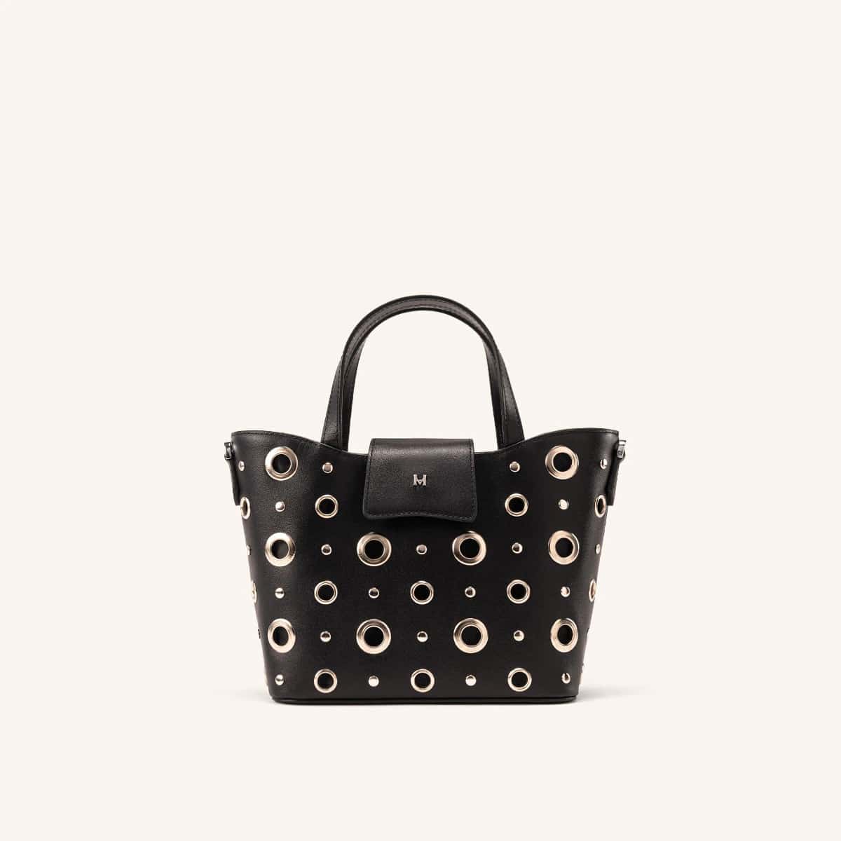 Tote Alas Mini Negro Níquel Alma