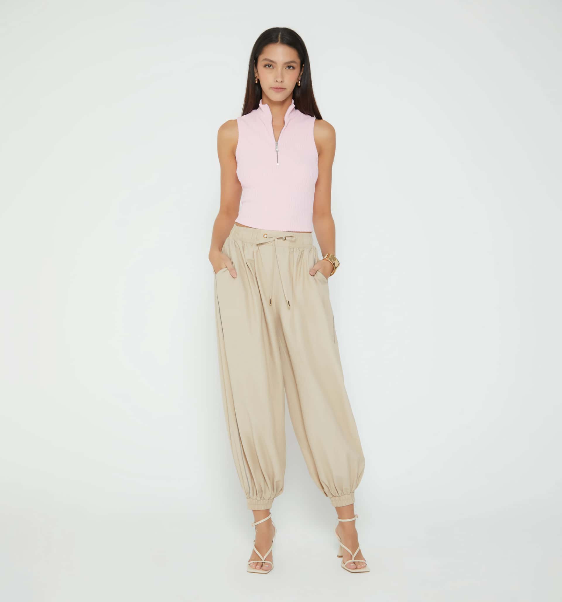 Pantalon tiro alto bombacho