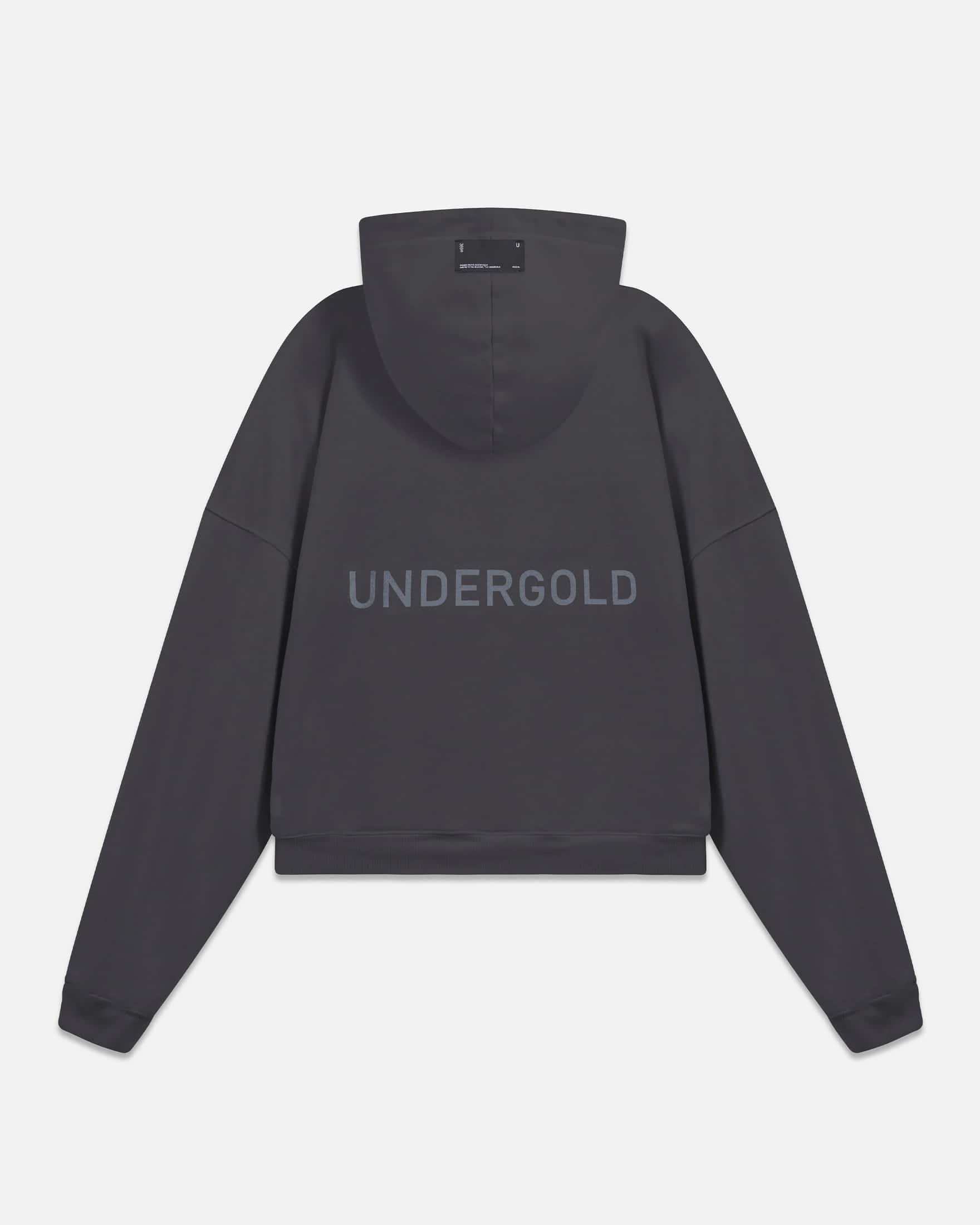 W Line Basic Boxy Fit Hoodie Dark Gray