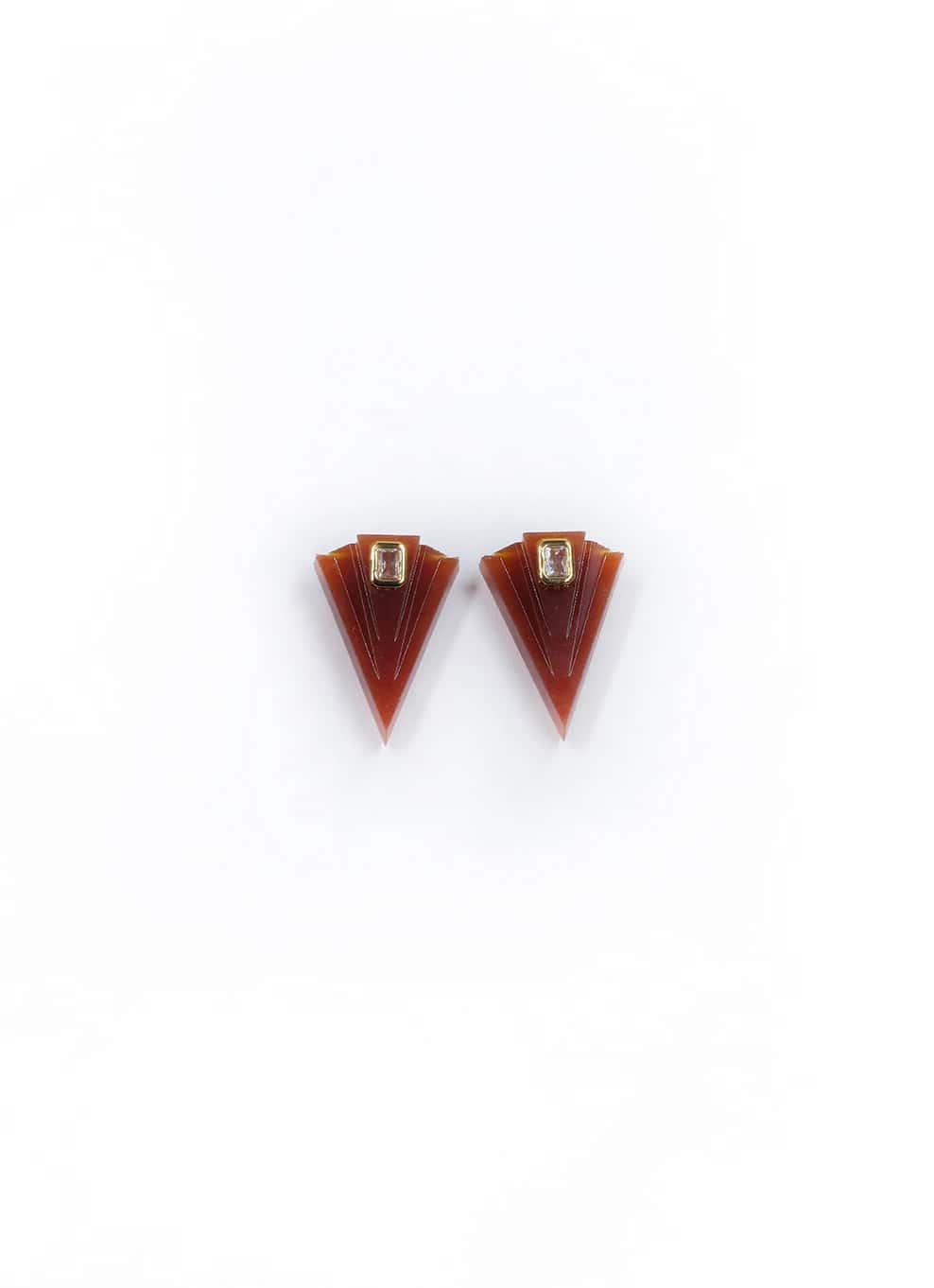 JVxTH - M BORDEAUX EARRINGS