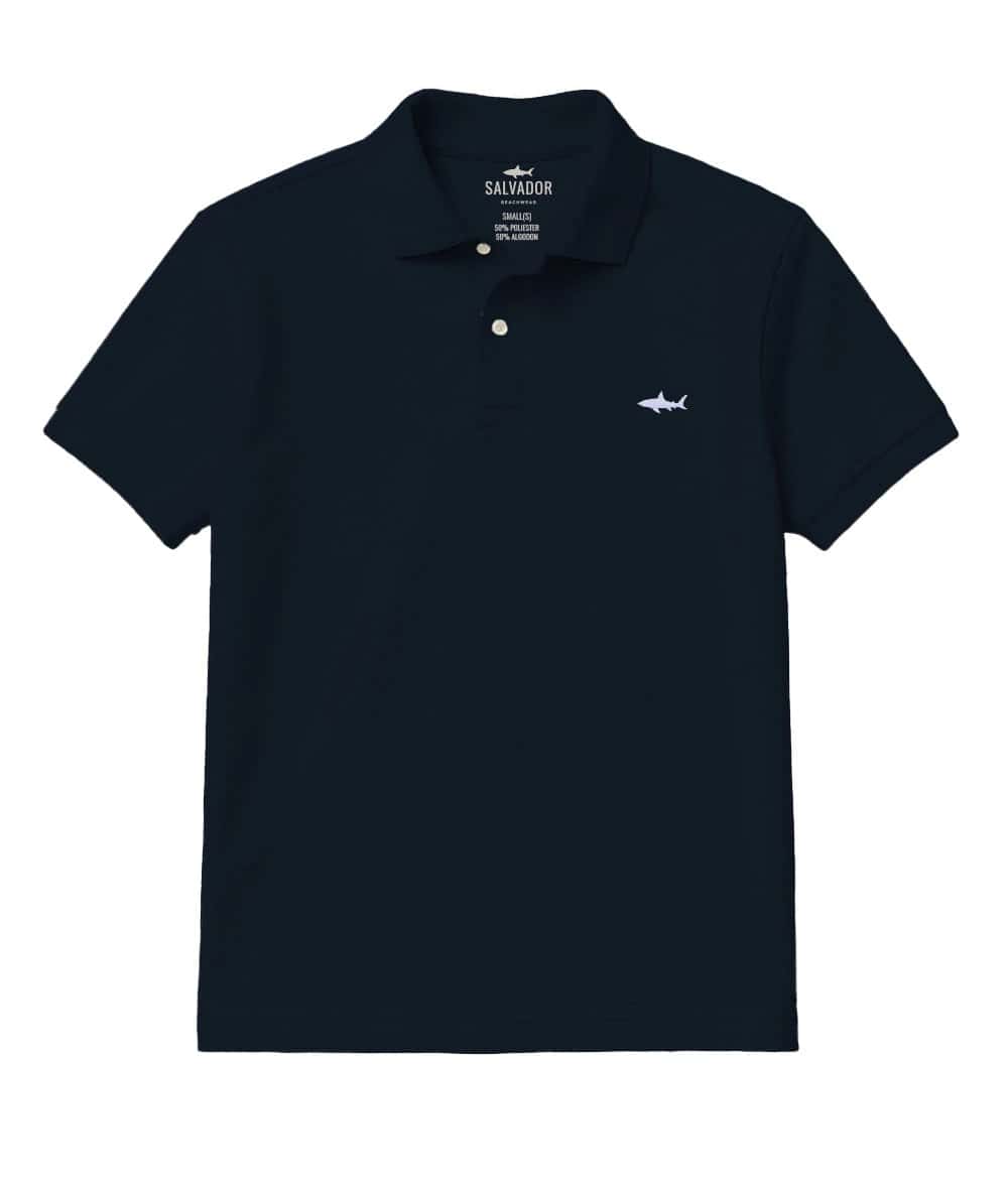 CAMISETA POLO AZUL OSCURA