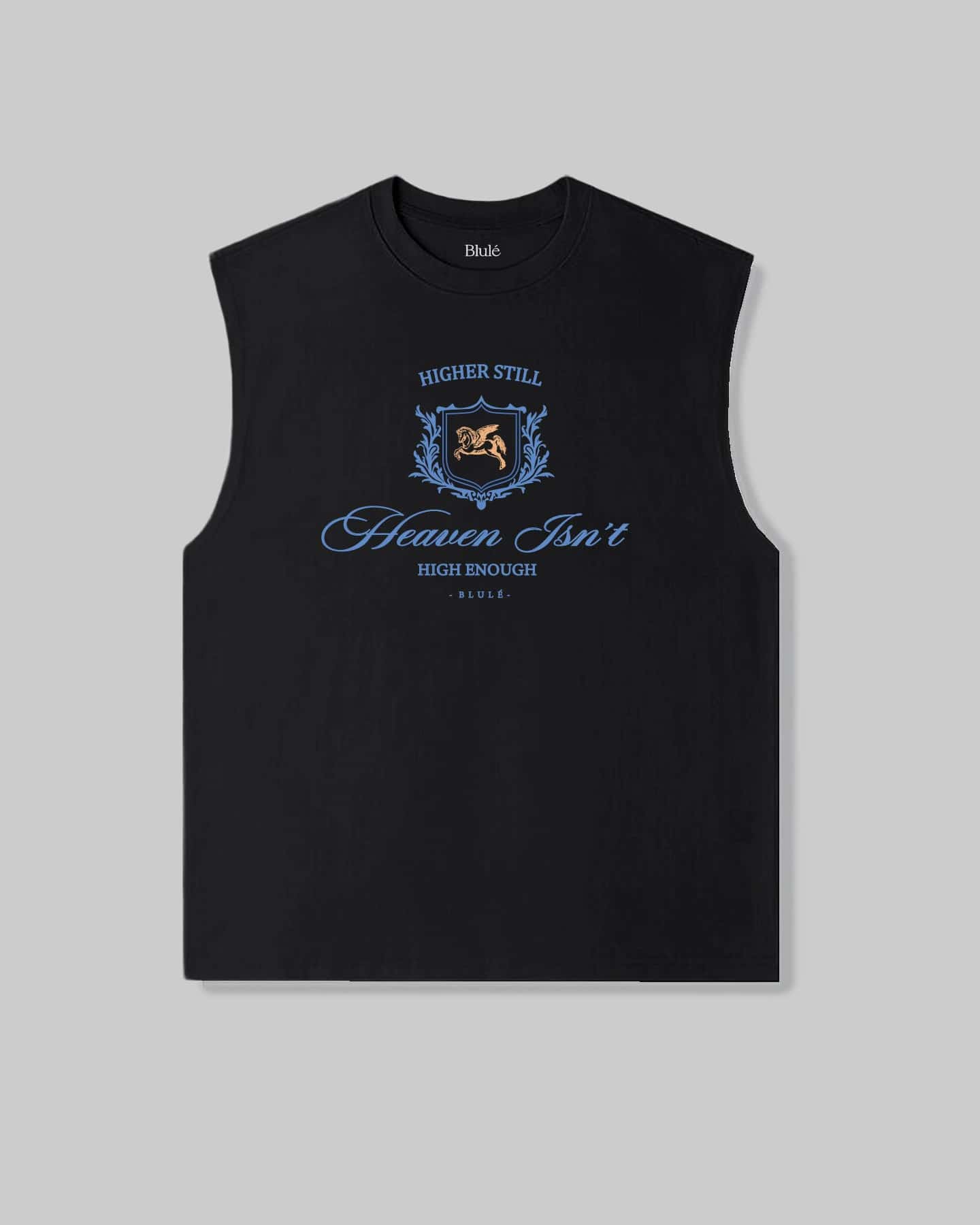 Oversized Sleeveless Higher Still Black