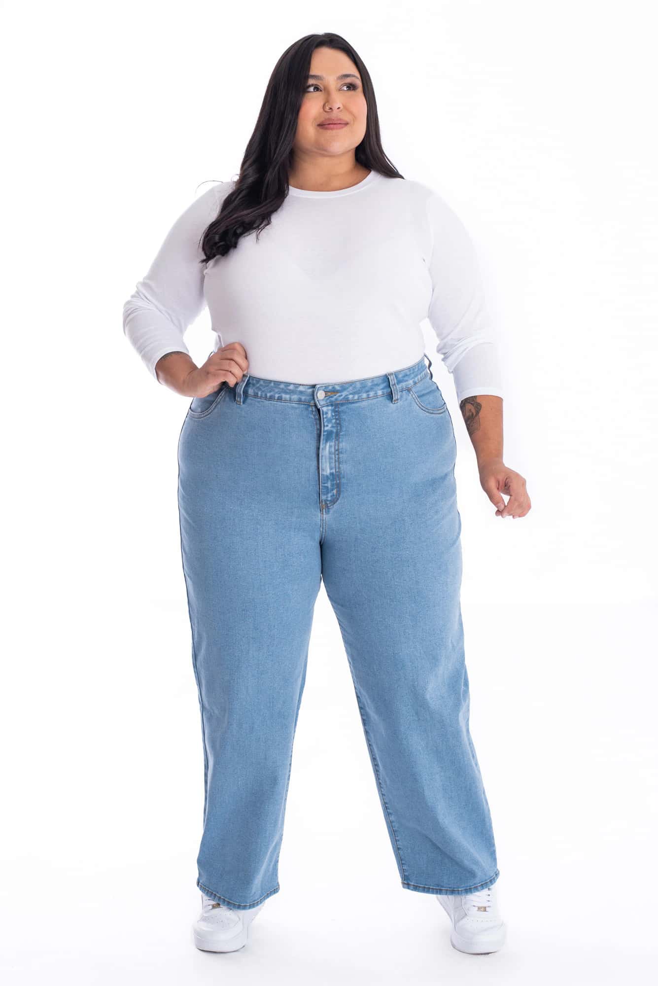 Jean Girlfriend Azul Medio 351