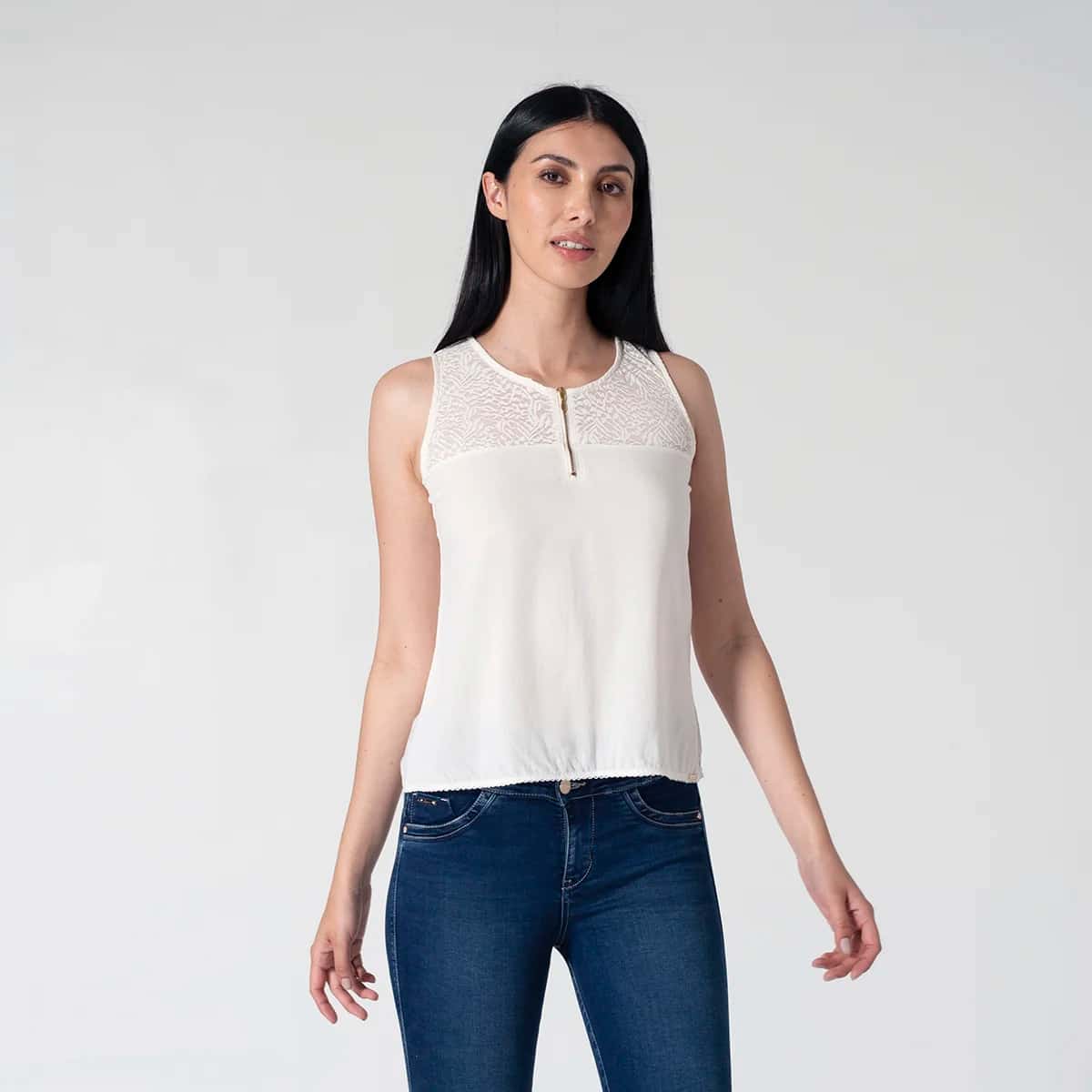 Blusa Slim Manga Sisa Rudi