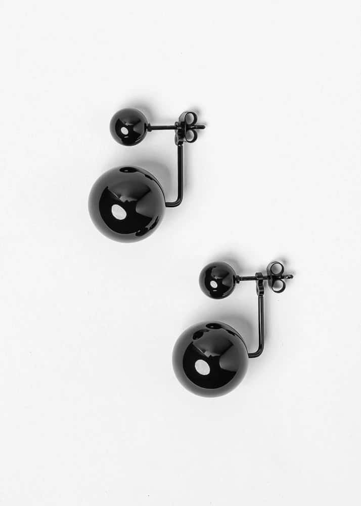 Aretes Maxi Saka Negro