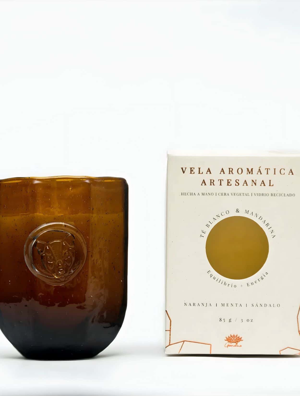 VELA AROMATICA TE BLANCO & MANDARINA 85GR