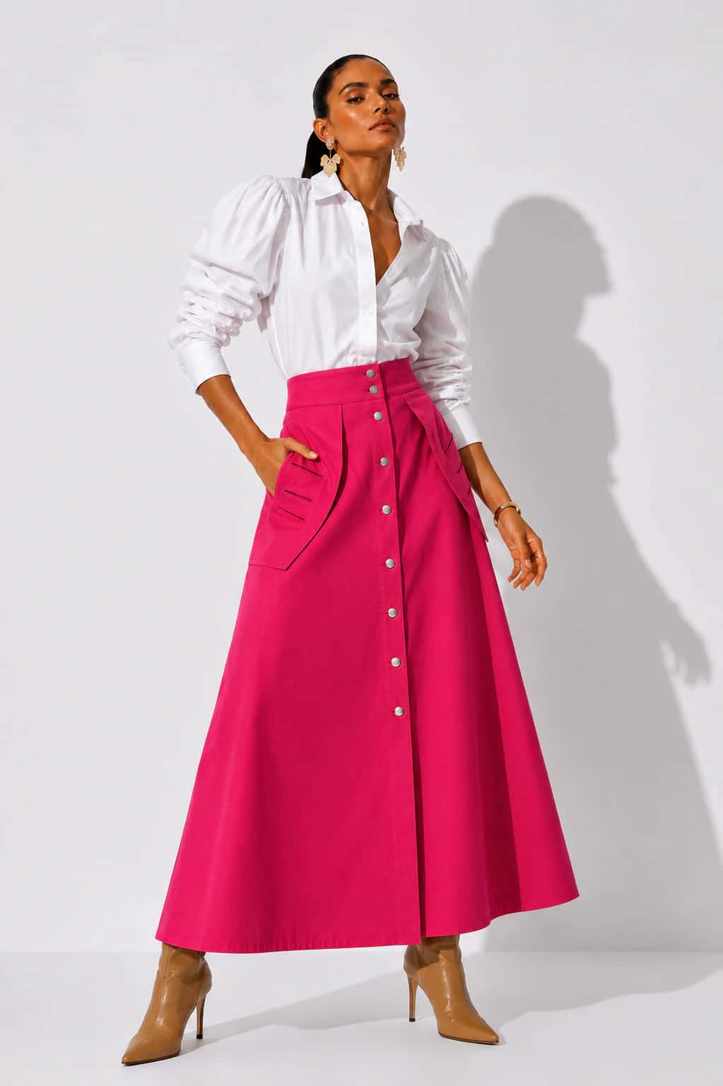 Falda Pétalos fucsia - miniatura 2