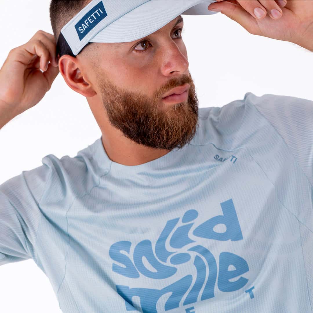 CAMISETA RUNNING MANGA CORTA PRO 405 AZUL CLARO PARA HOMBRE - miniatura 6
