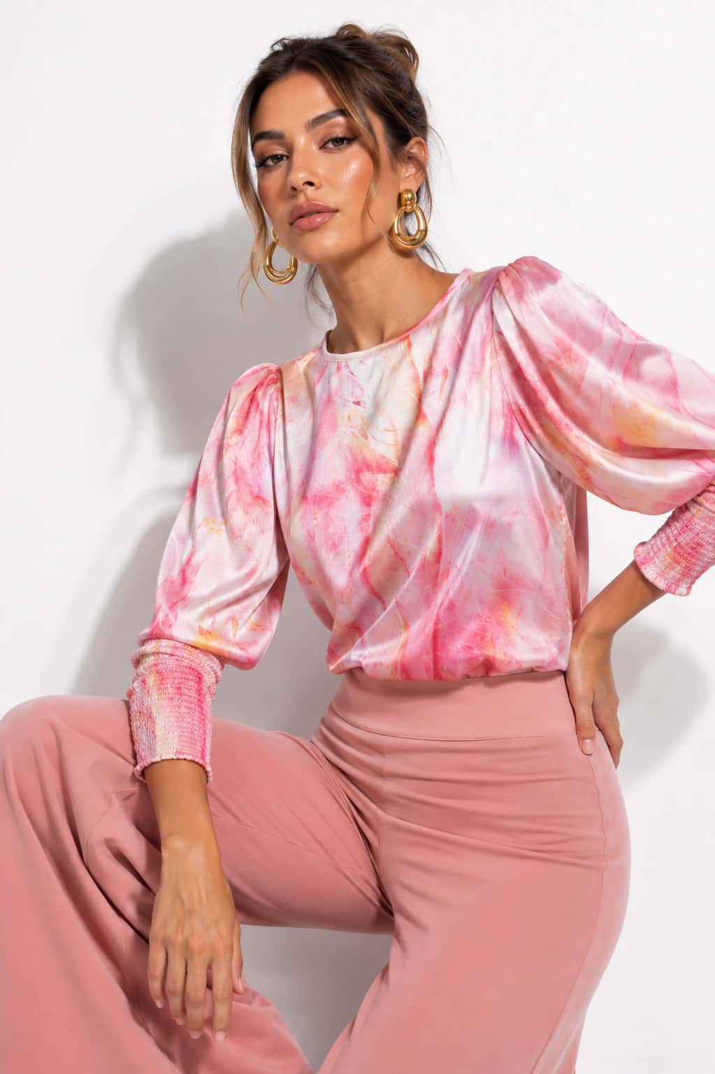 Blusa Arkansas Plumas Salmon - miniatura 4
