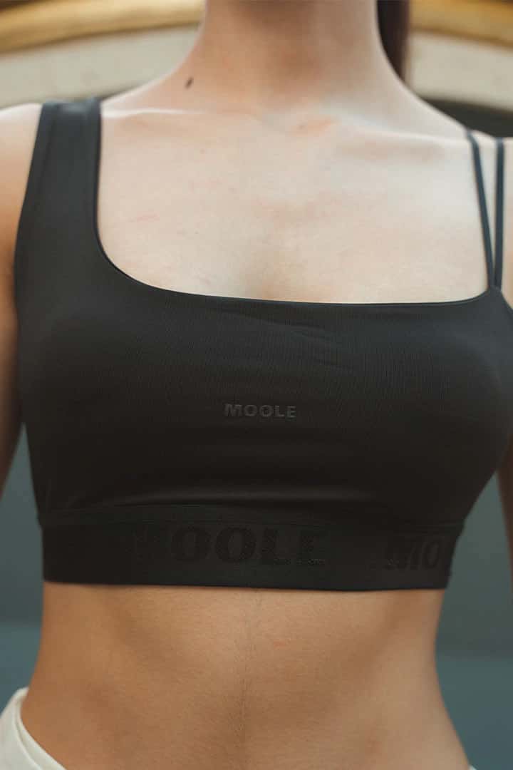 CROP TOP ASIMETRICO MILANO - NEGRO - miniatura 3