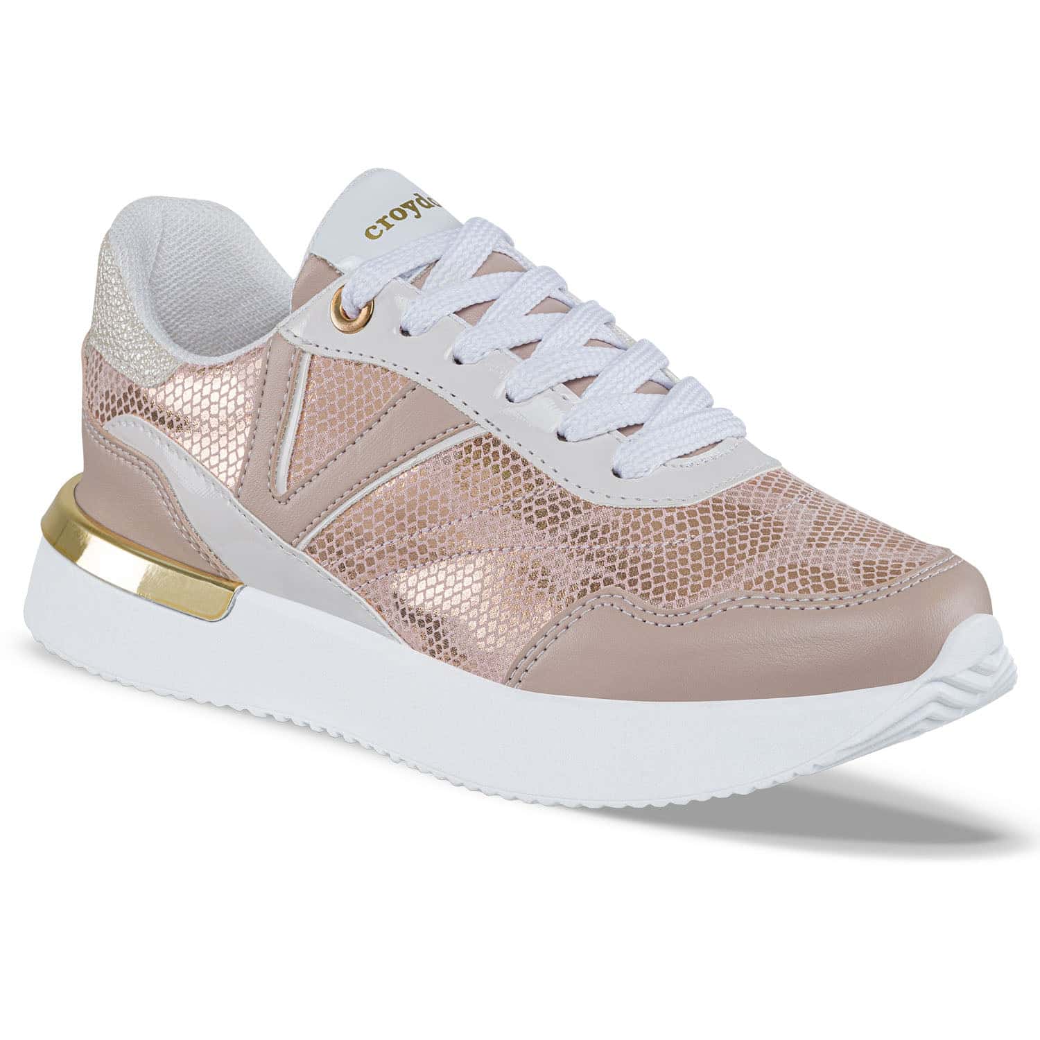 Tenis Urbanos Karli Oro Rosa Croydon Para Mujer