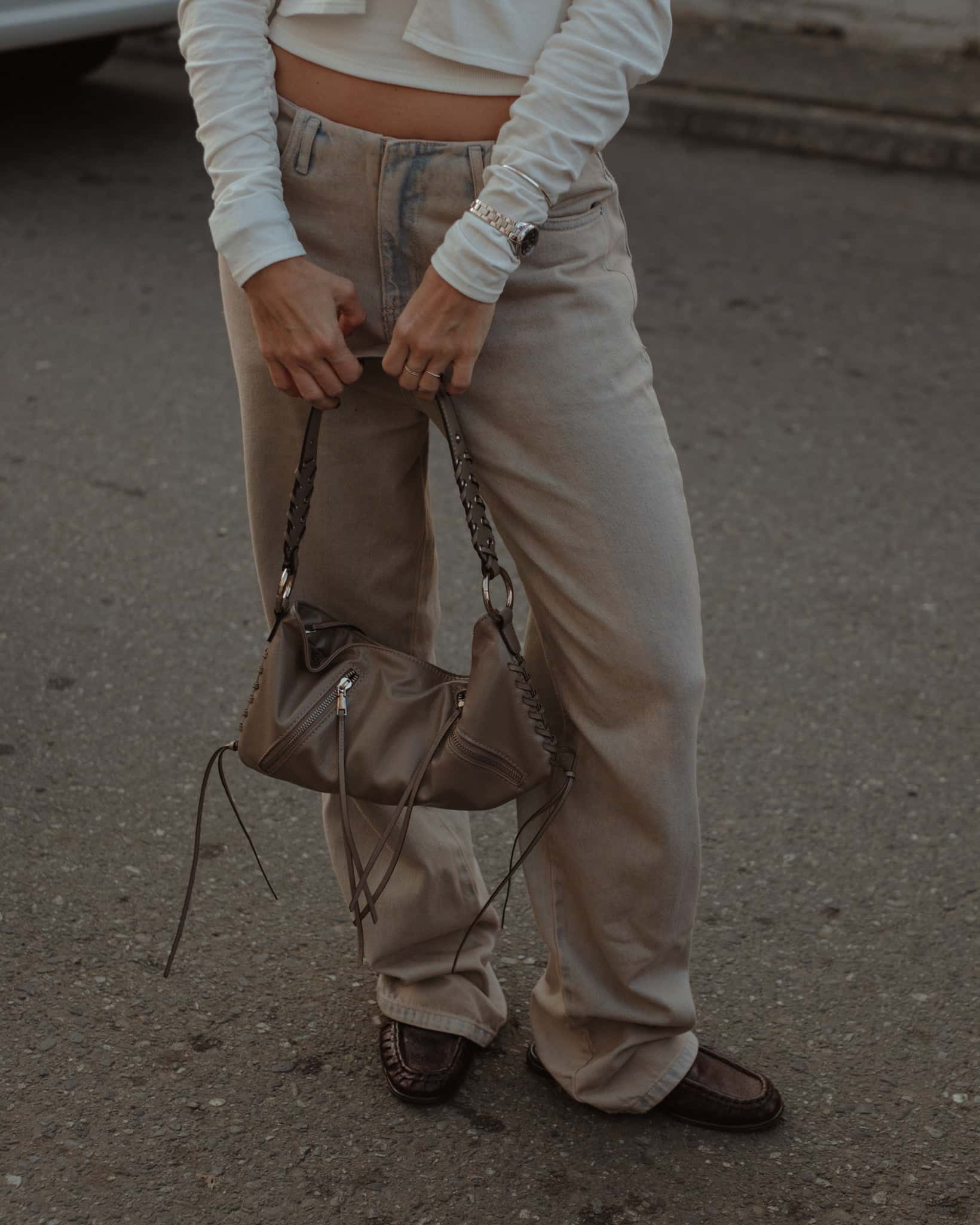 NEW WAISTLESS JEAN - DIRTY PINK