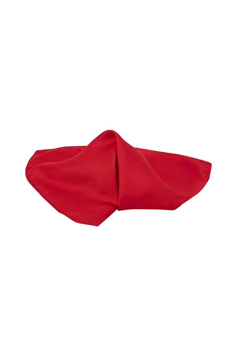 Men's silk red handkerchief